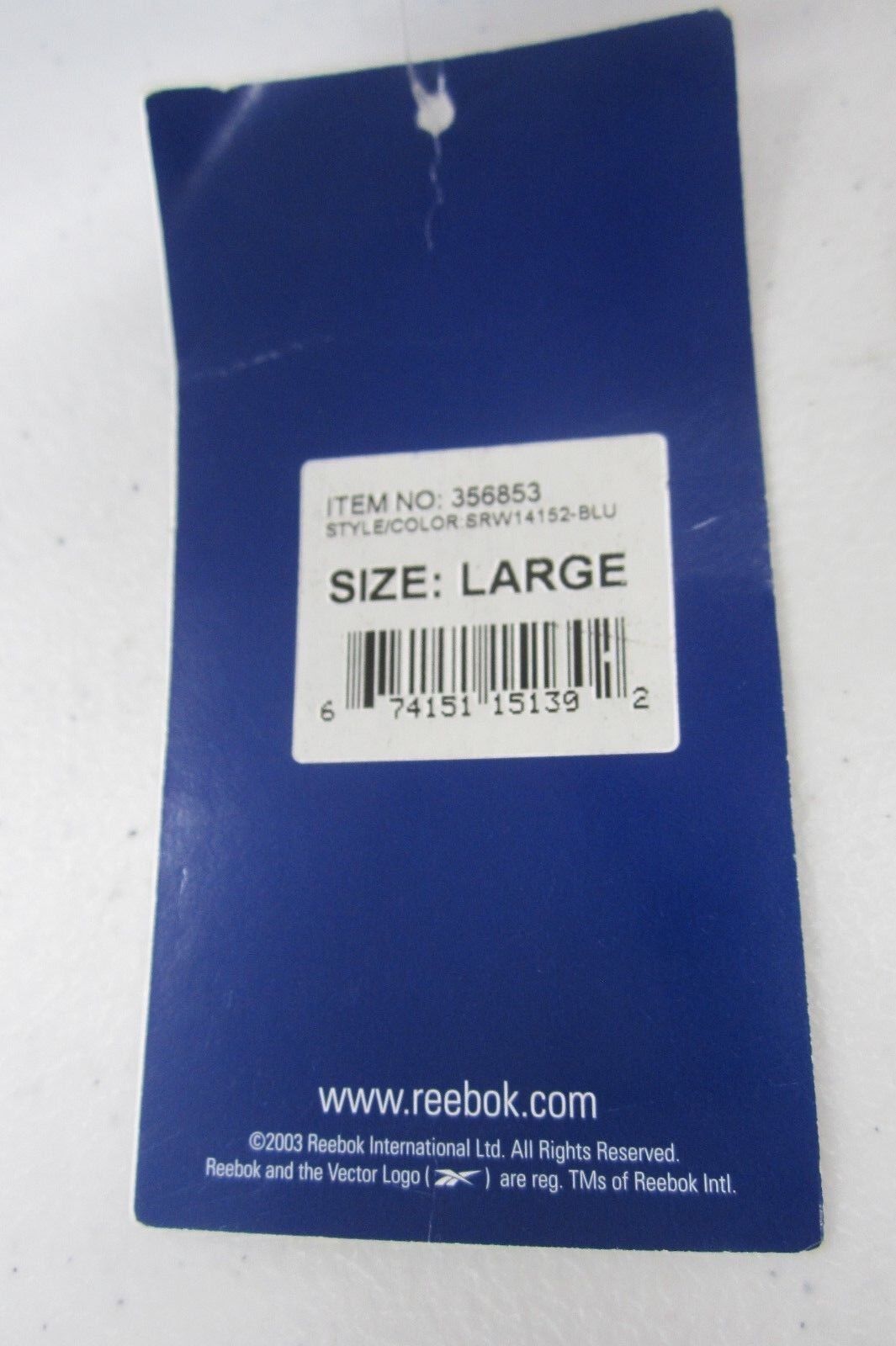 *NWT*  Reebok Womens Blue Capri Pants Elastic Drawstring Waist Athletic Size Lg