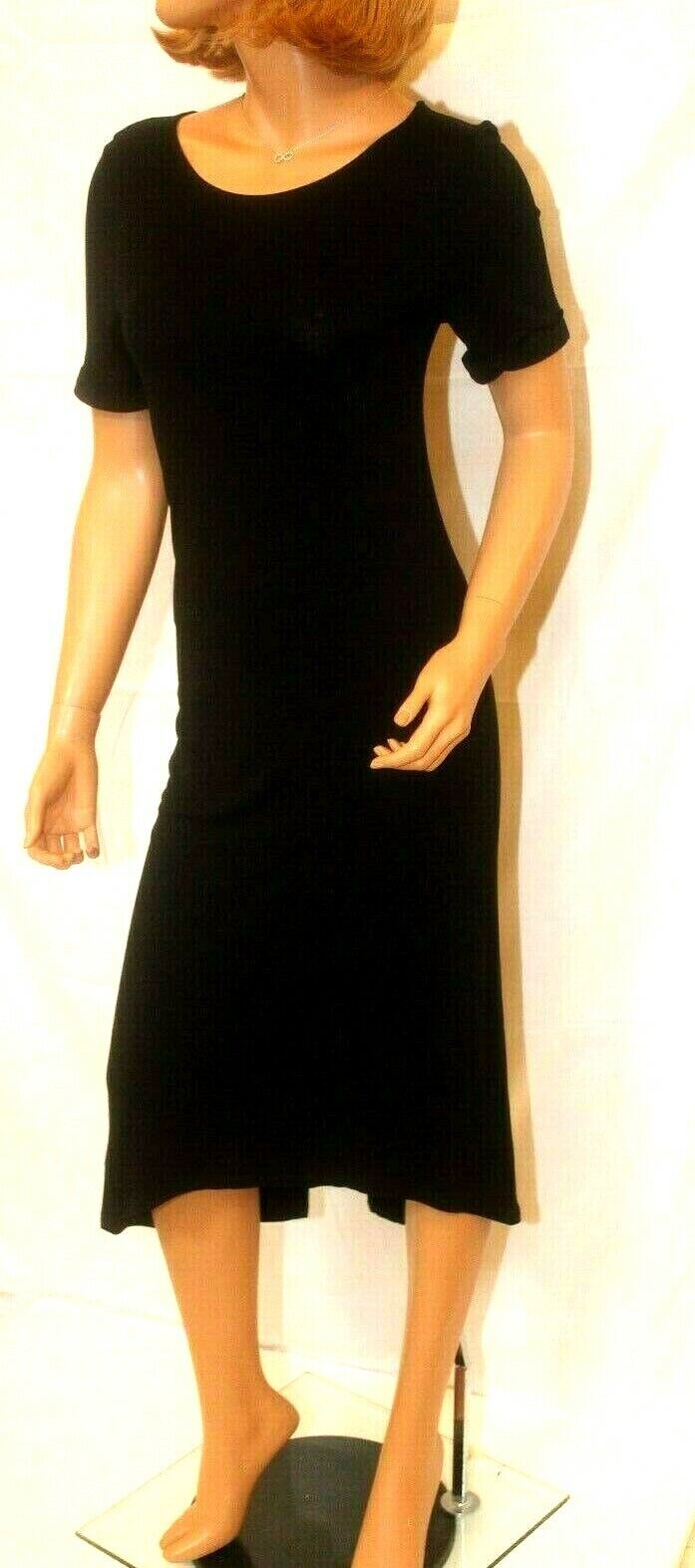 *NWT* BCBGeneration High-Low Mid Calf w/Slit Dress MSRP $88.00 Black Size XXS