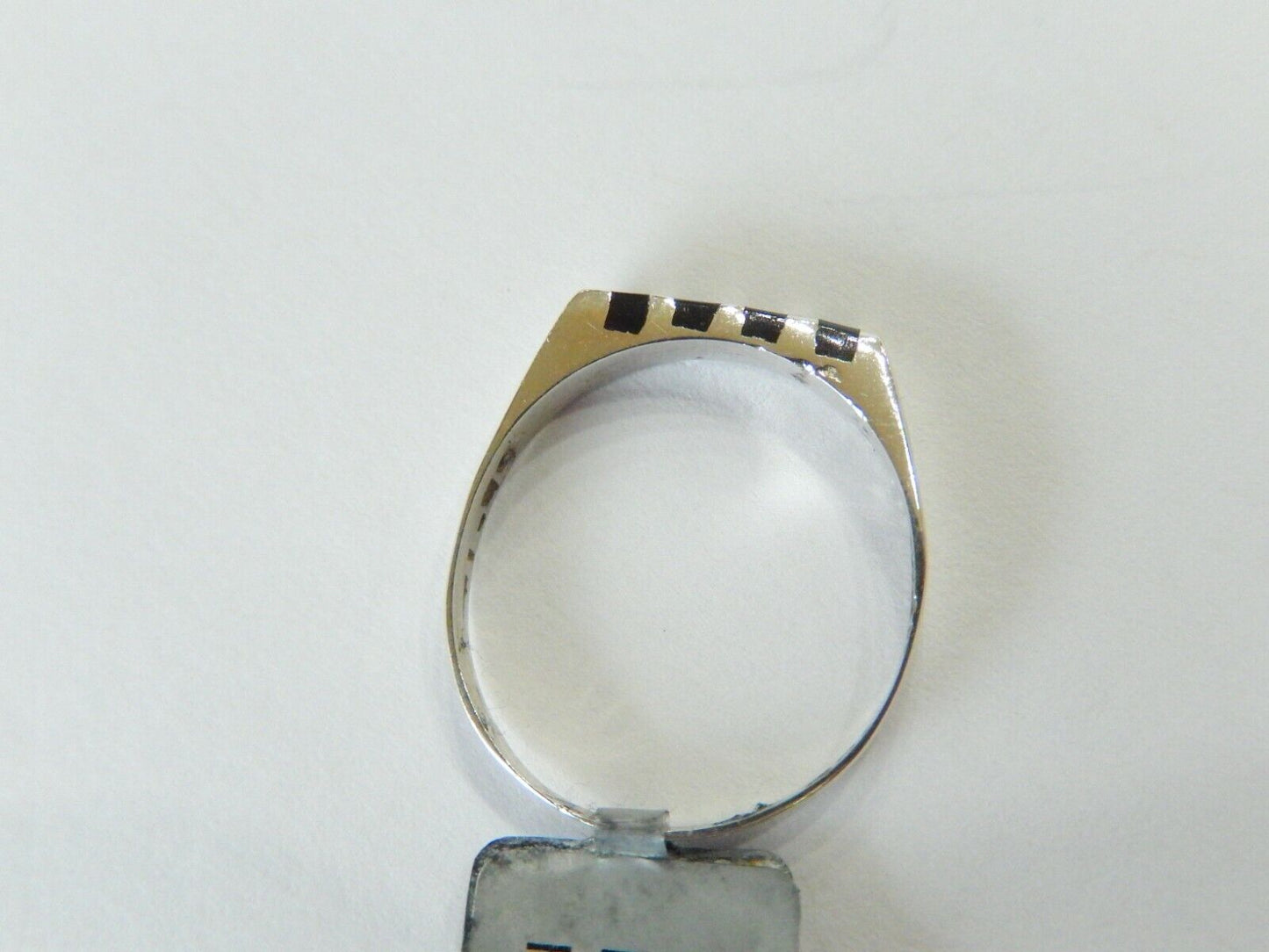 *VINTAGE*  925 Sterling Silver  Black Onyx  Ring Size 6
