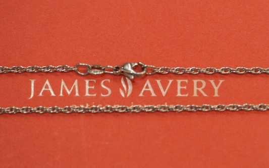 James Avery Sterling Silver Light Rope 16" Chain Necklace