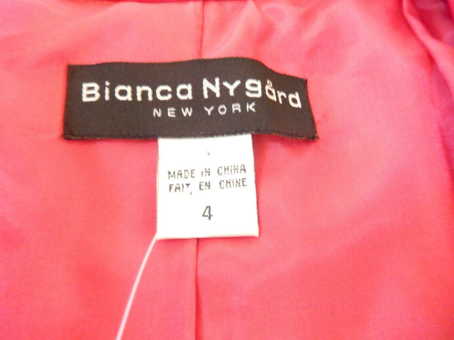 *NWOT*  BIANCA NYGARD Rose Genuine Leather Blazer Jacket Coat Size 4