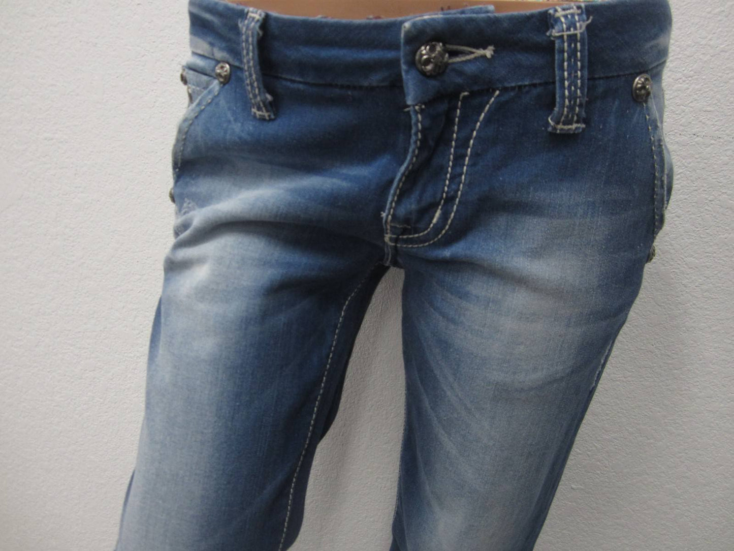 NWOT MISS ME JEANS  Wide Leg Flap Pockets JS4480W5 27 x 27.5
