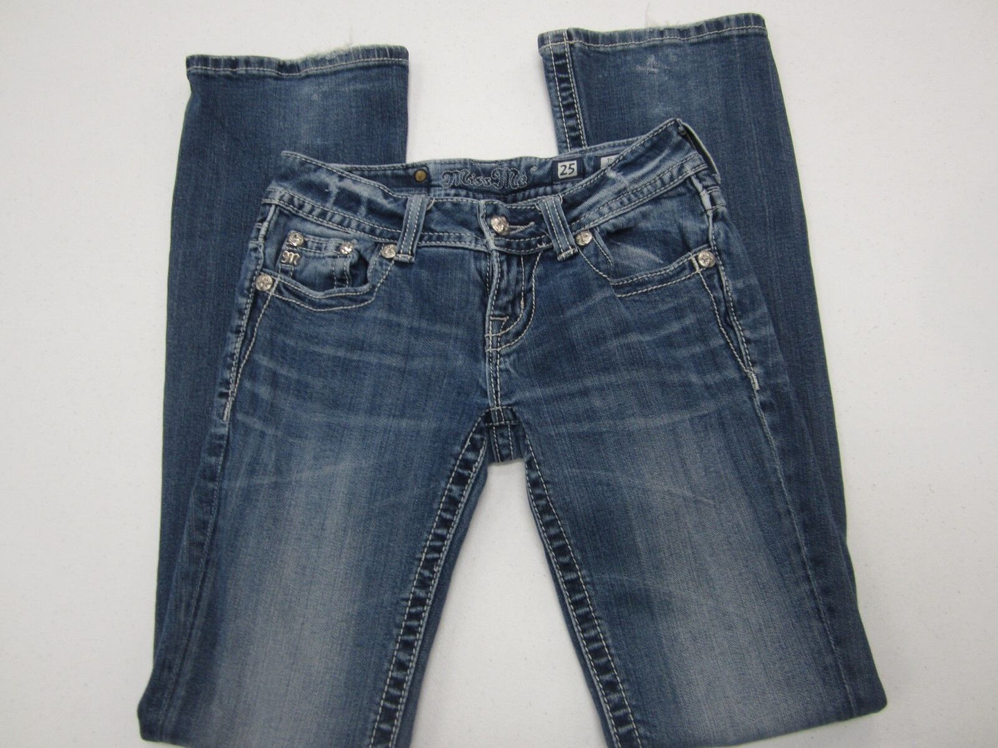 VERY NICE Miss Me Jeans JP5395B Boot Cut Medium Blue Size 25 x 33