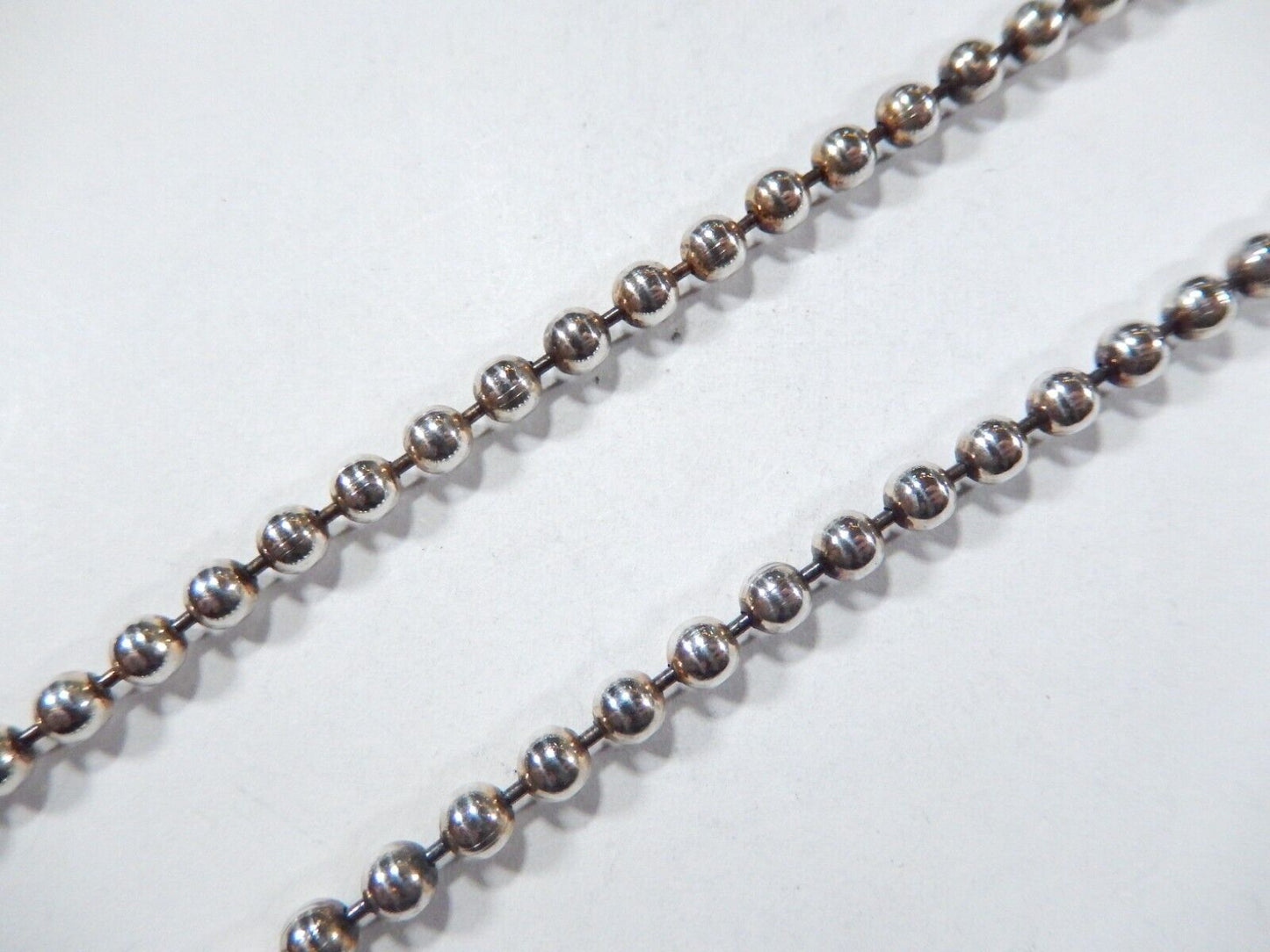 *SOLID*  925 Sterling Silver 4mm BALL Chain Necklace 18" - SOLID BALL BEAD