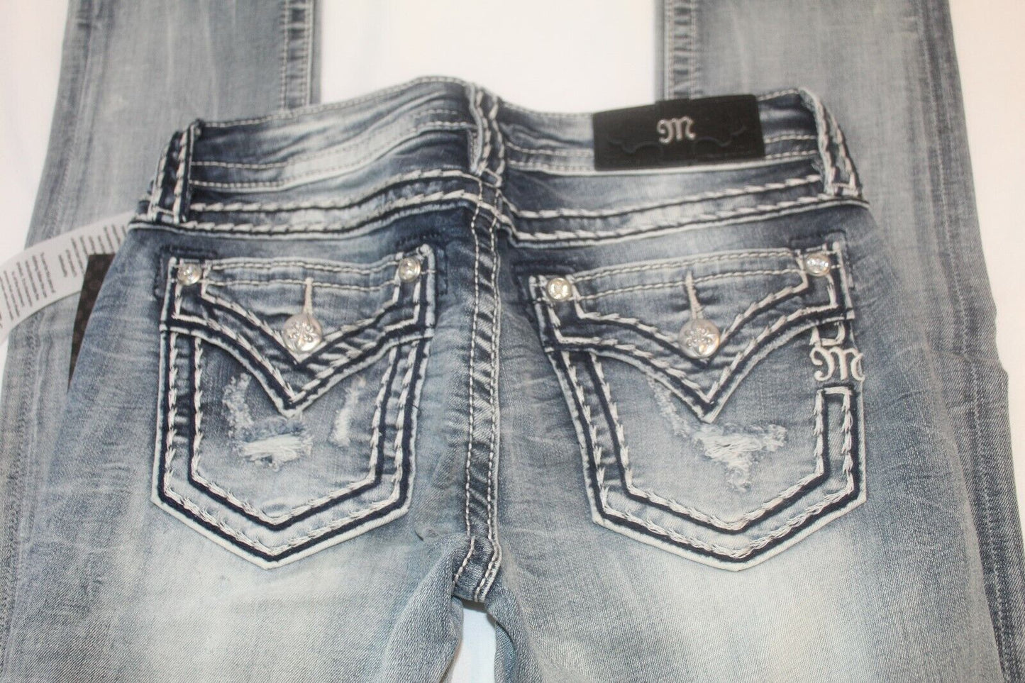 *NWT* Miss Me - Womens Mid-Rise M5014T296 Straight Jeans Size 25 x 33