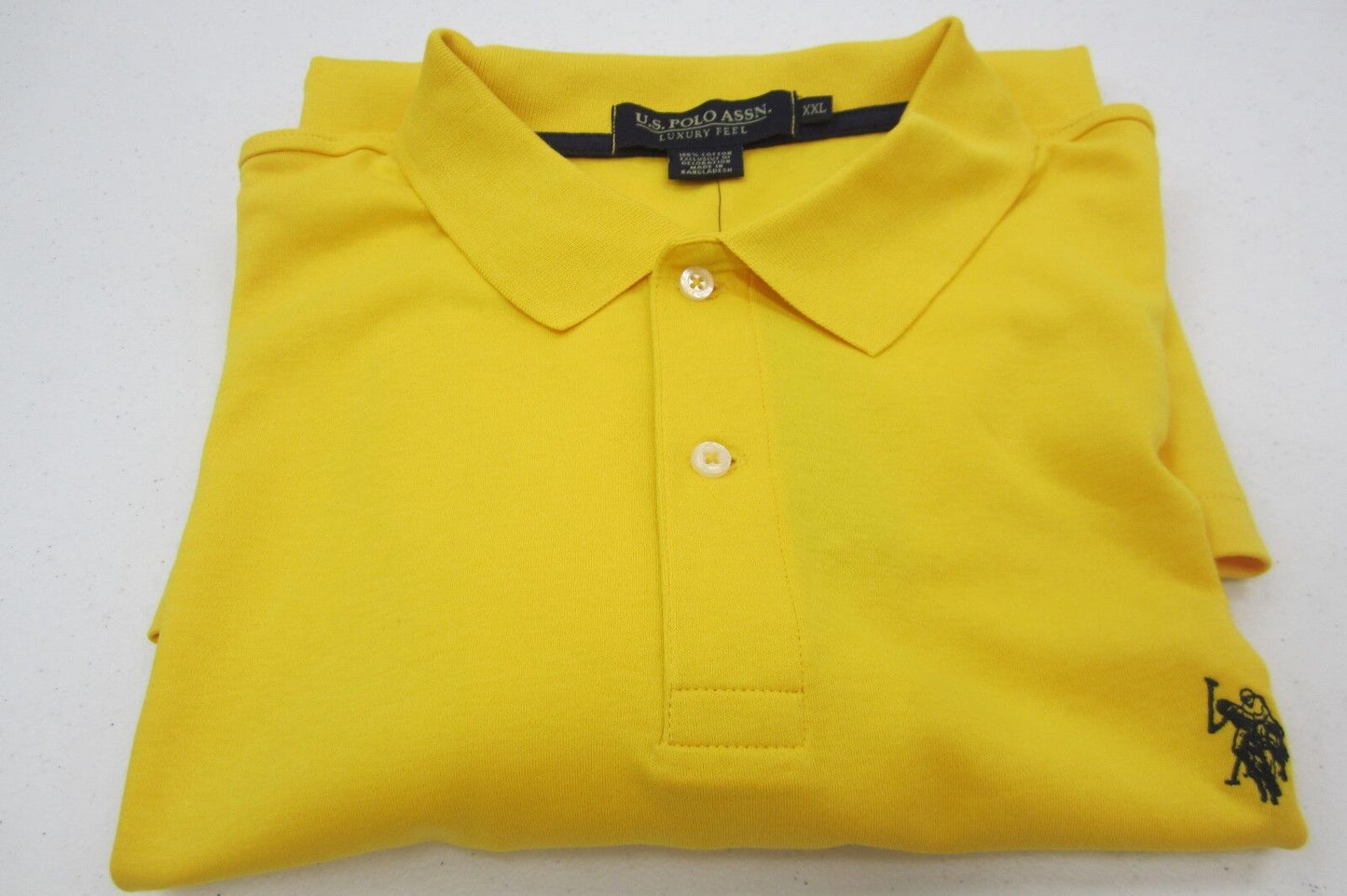 *NWT* U.S. Polo Assn Mens Luxury Feel Polo Golf Shirt Cotton  Size XXL