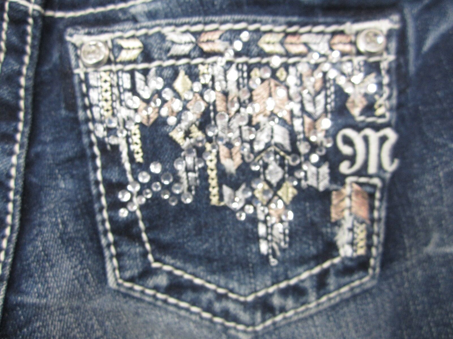 NWT Miss Me Skinny Cut Denim Girls Jeans Junior  (JK8493S) Size 10 x 27