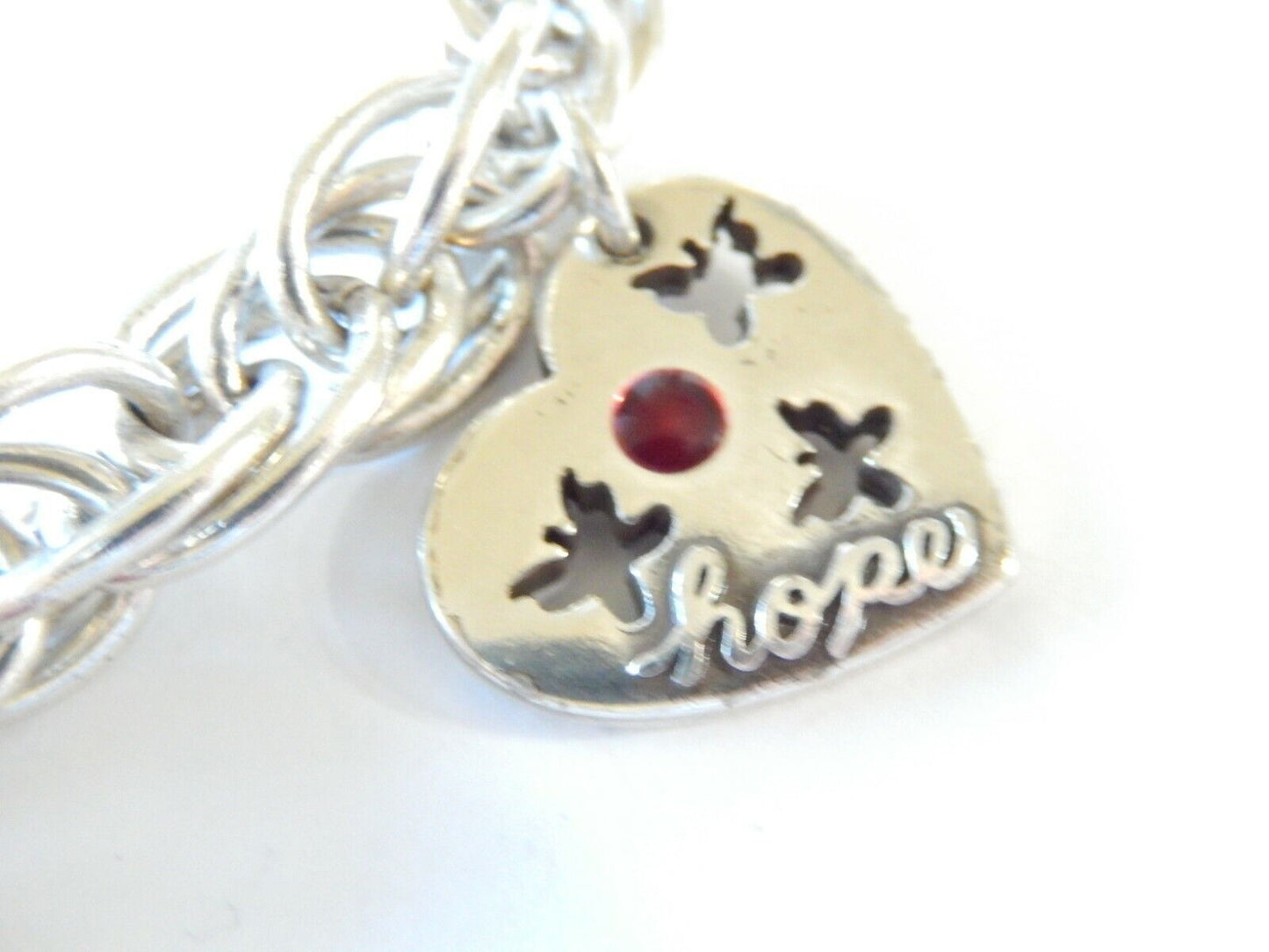 BRIGHTON Go Red Charm Courage Love Hope Dream Bracelet - MINT CONDITION