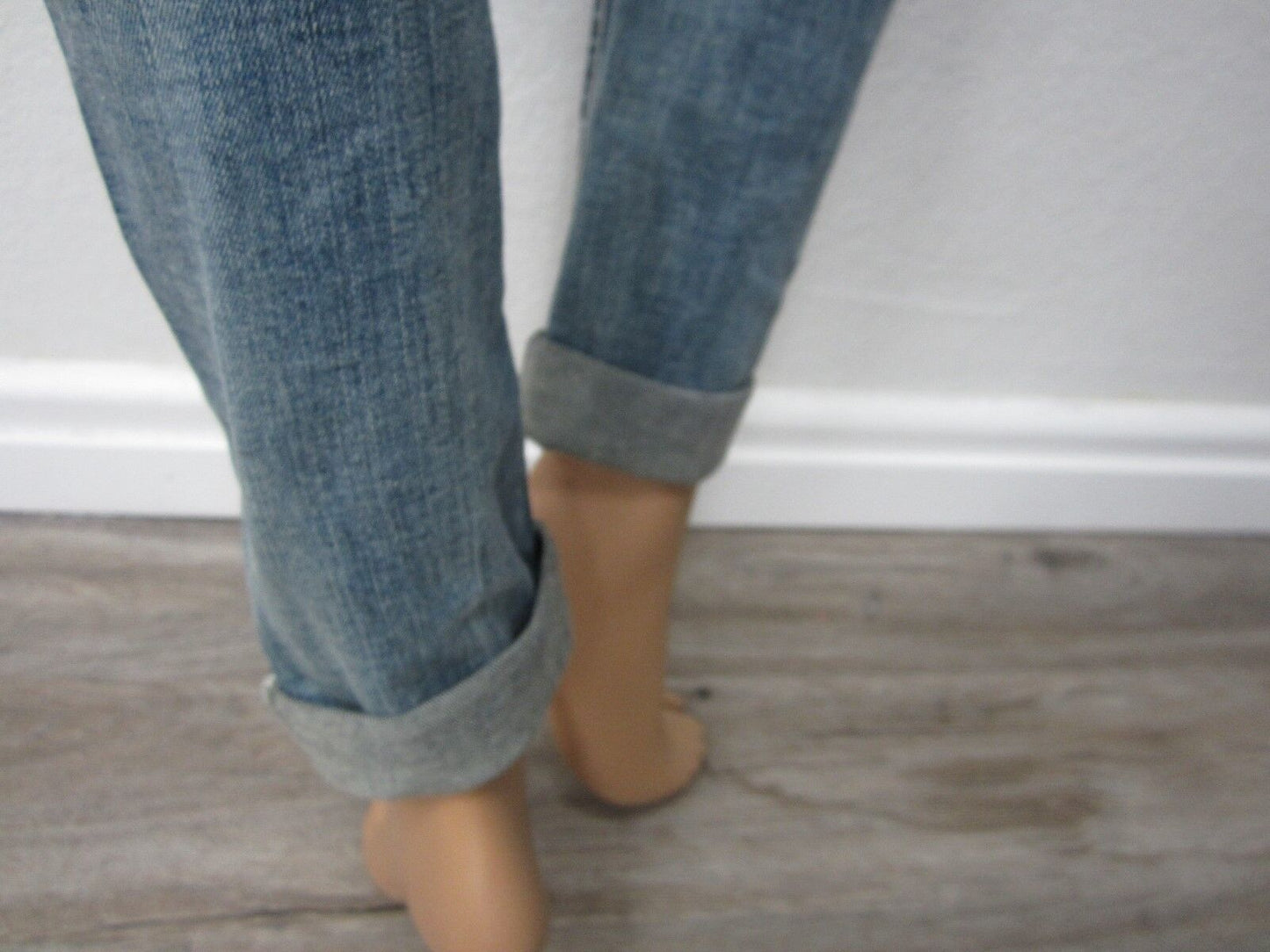 NWT  MISS ME Womens JP7766CK Signature Cuffed Skinny Sequin Denim Jeans 25 X 27