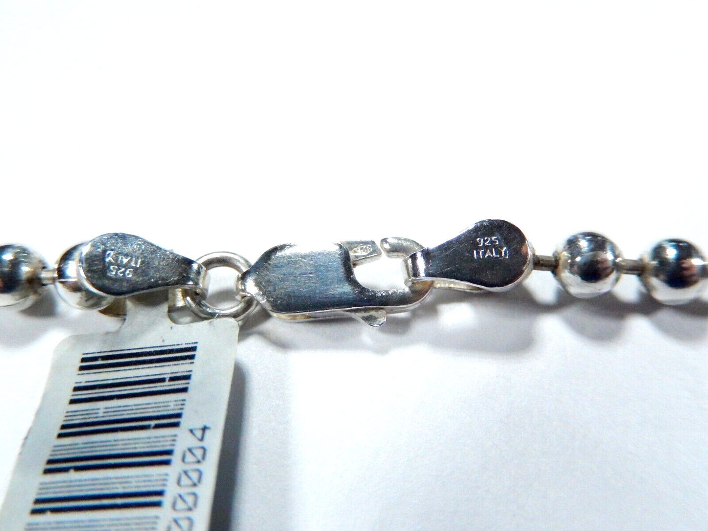 *SOLID*  925 Sterling Silver 4mm BALL Chain Necklace 18" - SOLID BALL BEAD