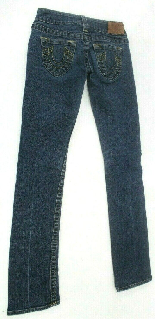 True Religion Horseshoe Women’s Straight Leg Jeans Rn112790 Size 25 (W27 x L32)