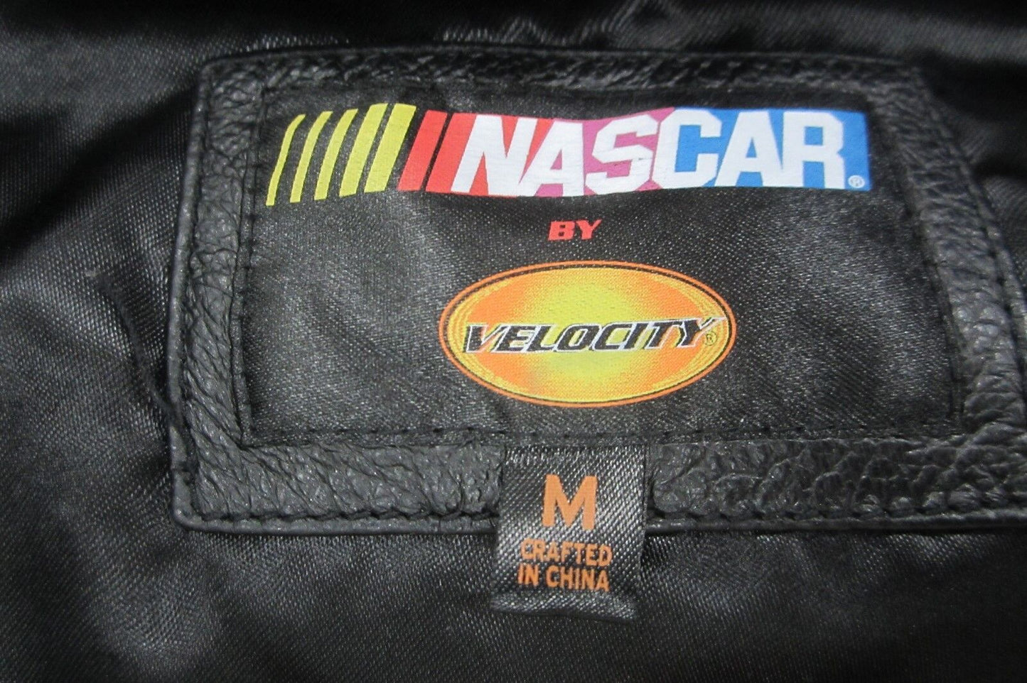 *NWOT*  NASCAR #3 Dale Earnhardt Sr Black Leather Jacket by Velocity Size WomenM