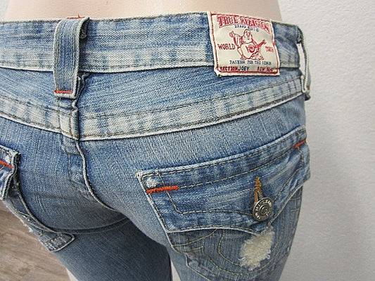 AUTHENTIC Ladies True Religion Joey Jeans Size 28 X 33