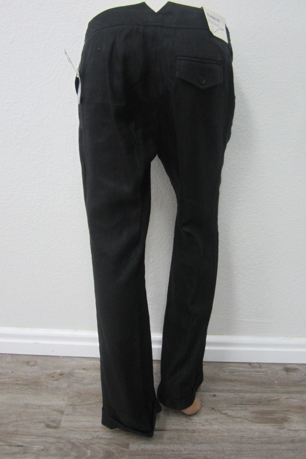 *NWT*   Women's Gap Classic Fit Cuffed Black Trousers Size 2R x 30"L