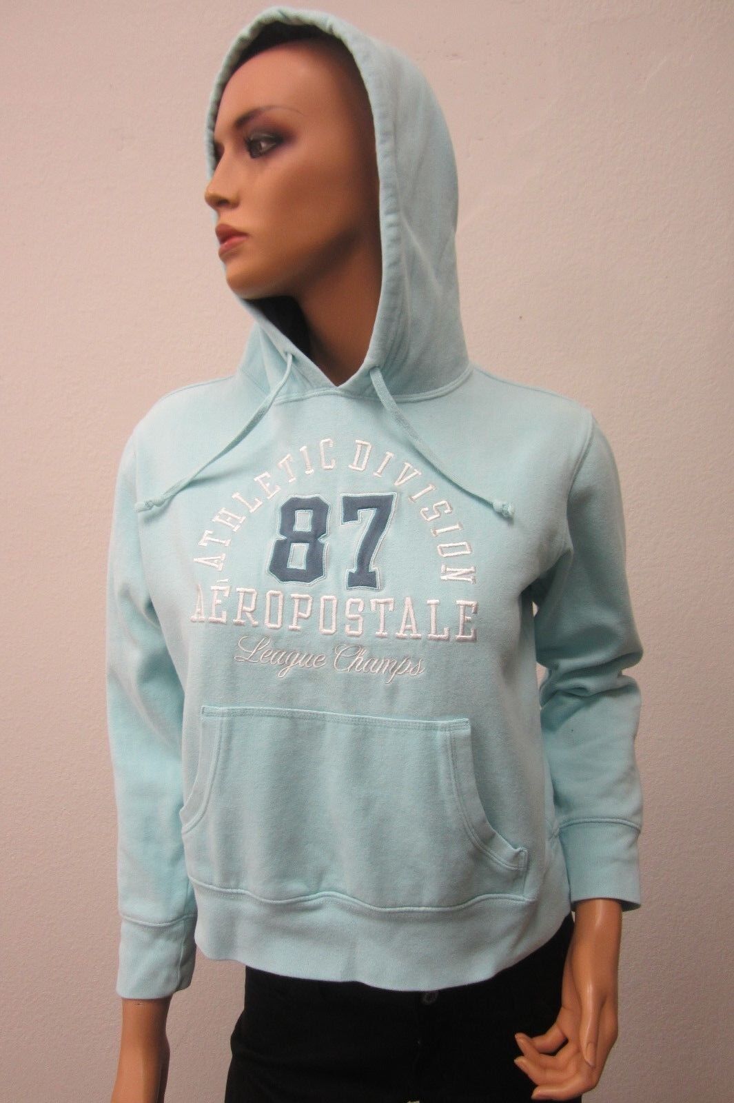 *MINT* Aeropostale Womens Aero 1987 Athletic Division Pull Over Hoodie Size S