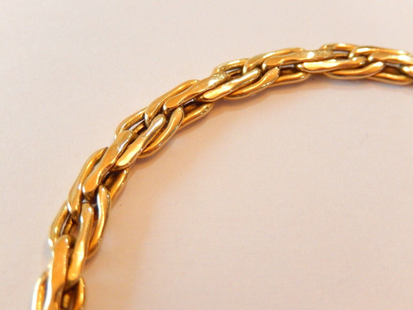 14K Yellow Gold 8" Multi-link Bracelet 5mm Wide