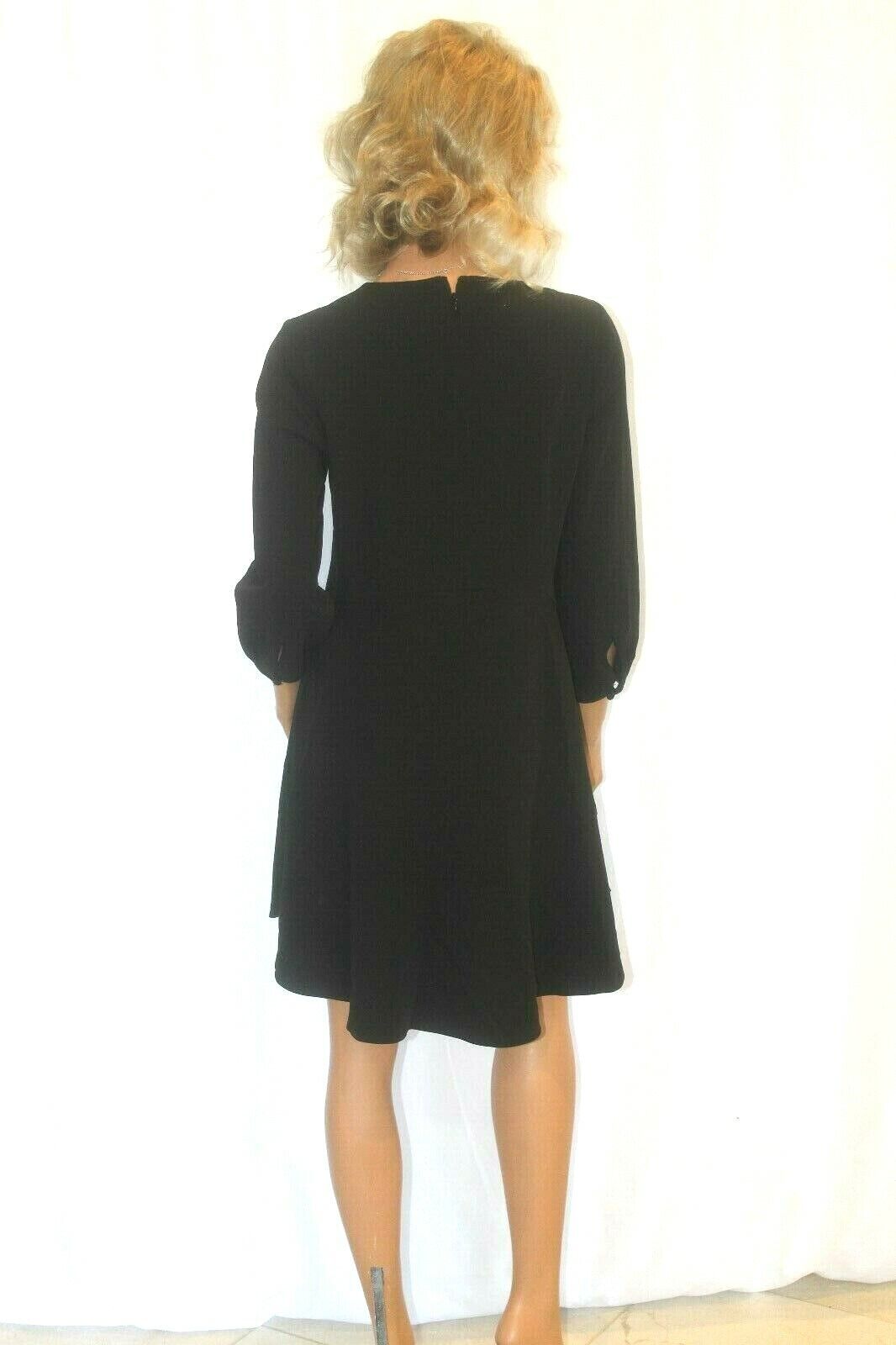 *NWT* Ann Taylor LOFT  Polyester/ Spandex Black Flare Dress Size 6 Petite