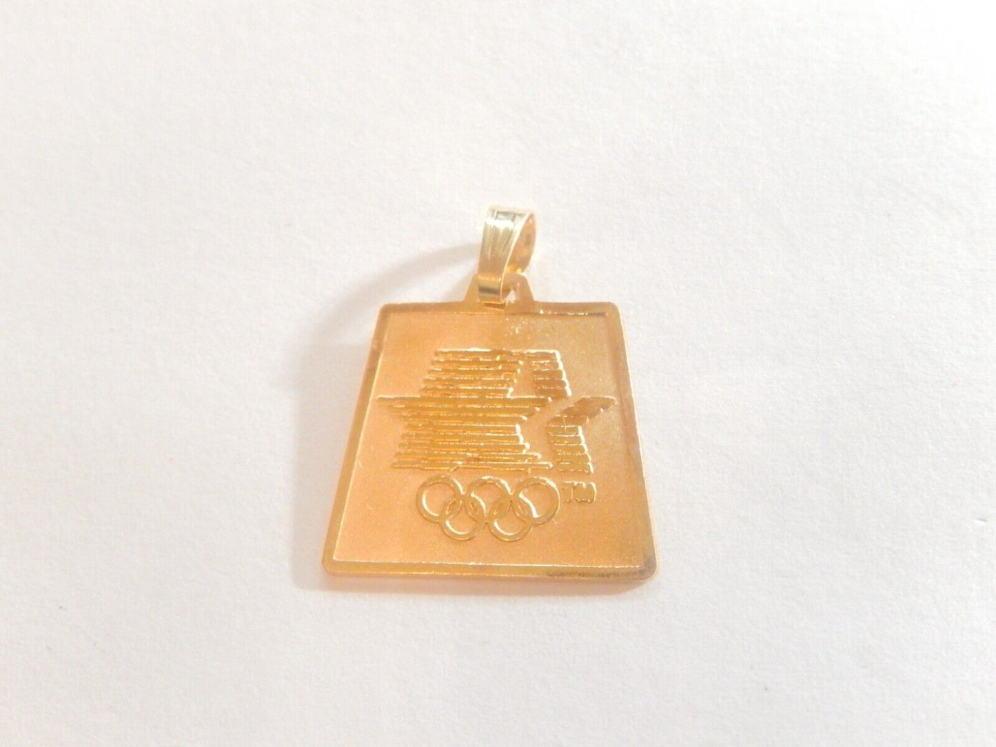 *VINTAGE*   1980 L.A. Olympics Pendant 14k Yellow Gold