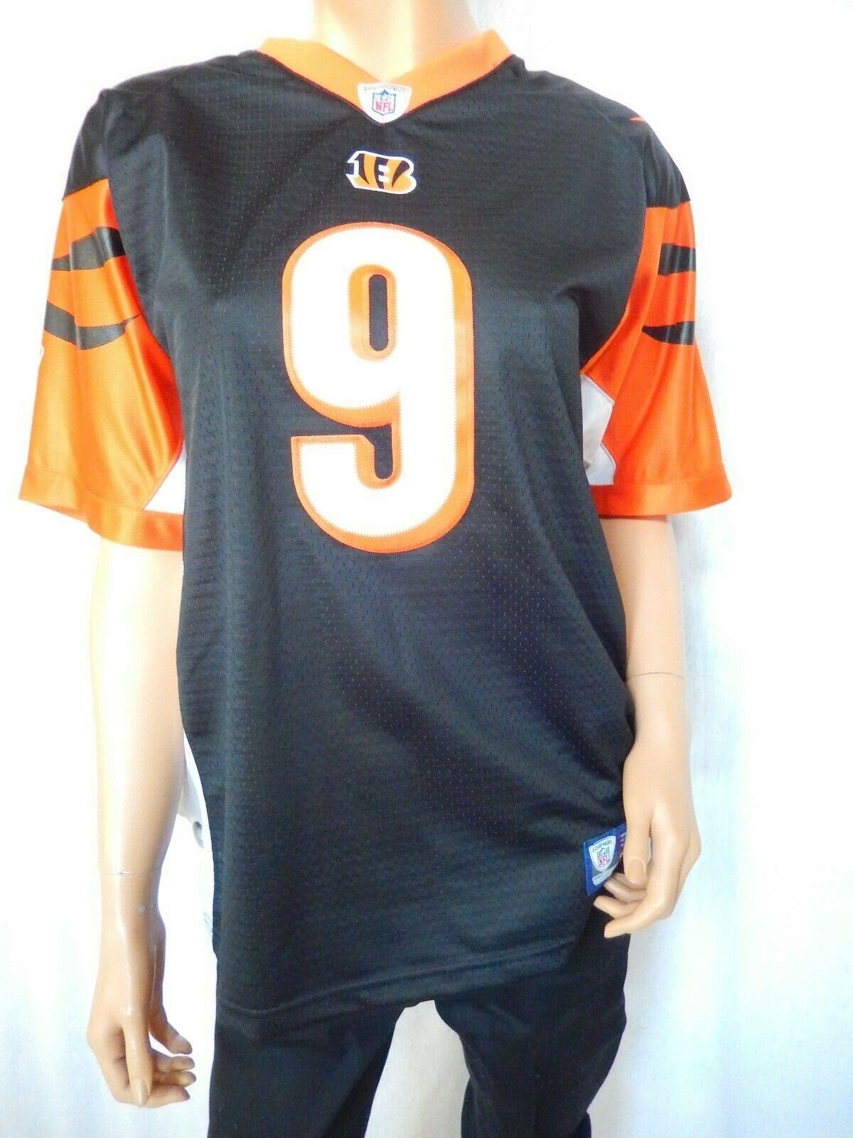 Reebok NFL Players CARSON PALMER No. 9 CINCINNATI BENGALS On-Field Jersey 18-20