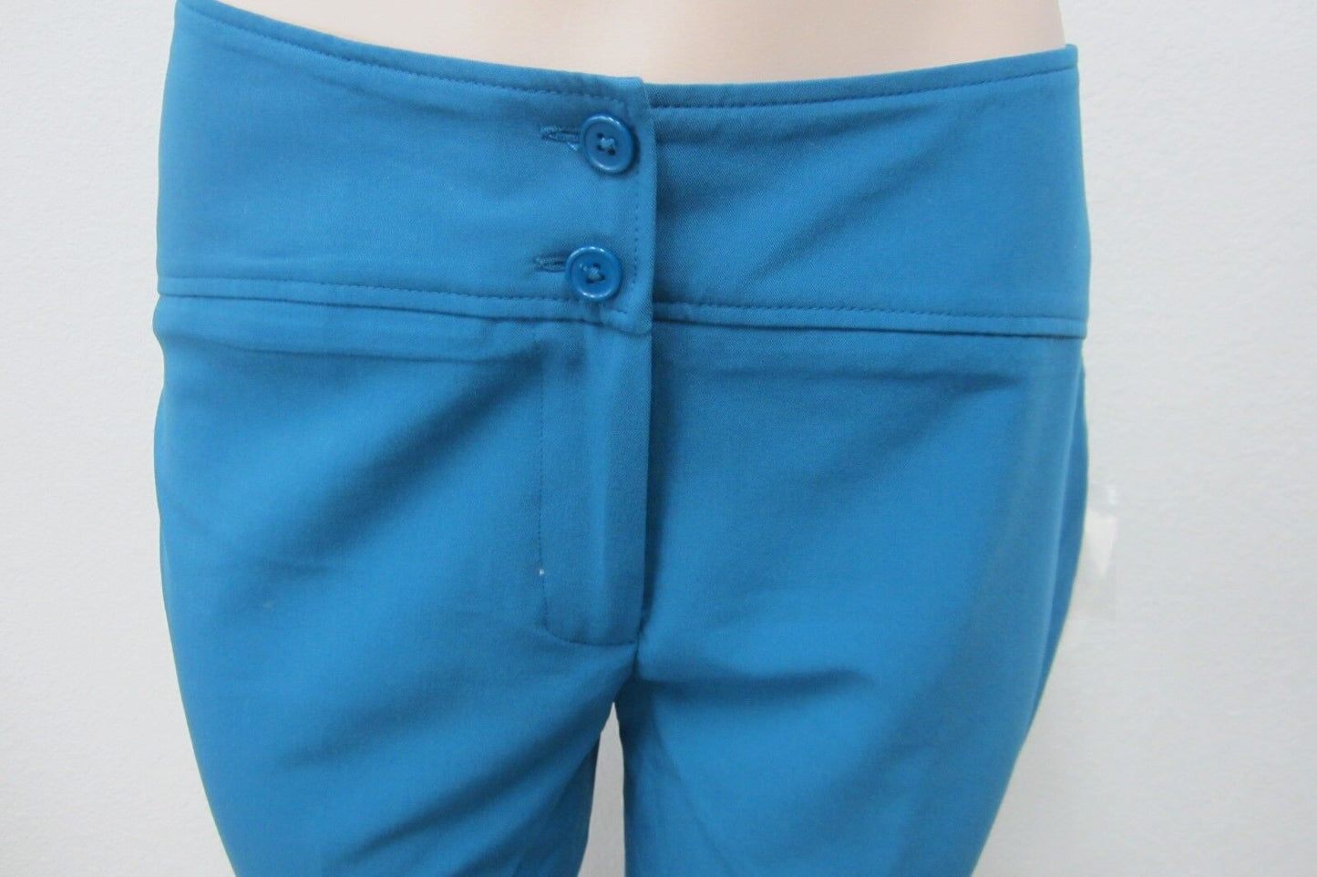 CATO CONTEMPORARY SITS BELOW NATURAL WAIST ANKLE LENGTH TURQUOISE PANTS SIZE 12