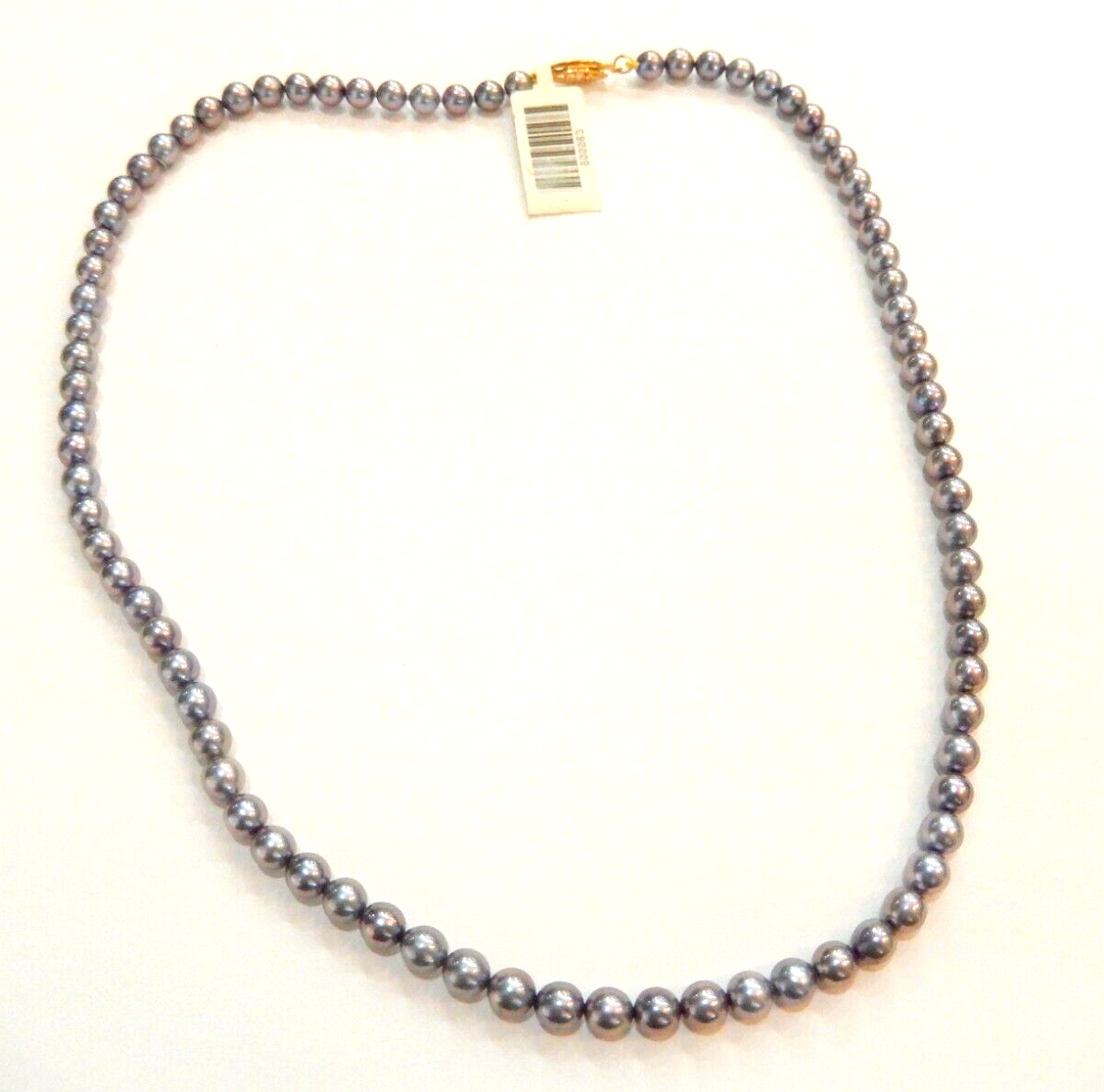 *NWT*   10K Yellow Gold 5.0 mm Tahitian 16" Pearl Necklace