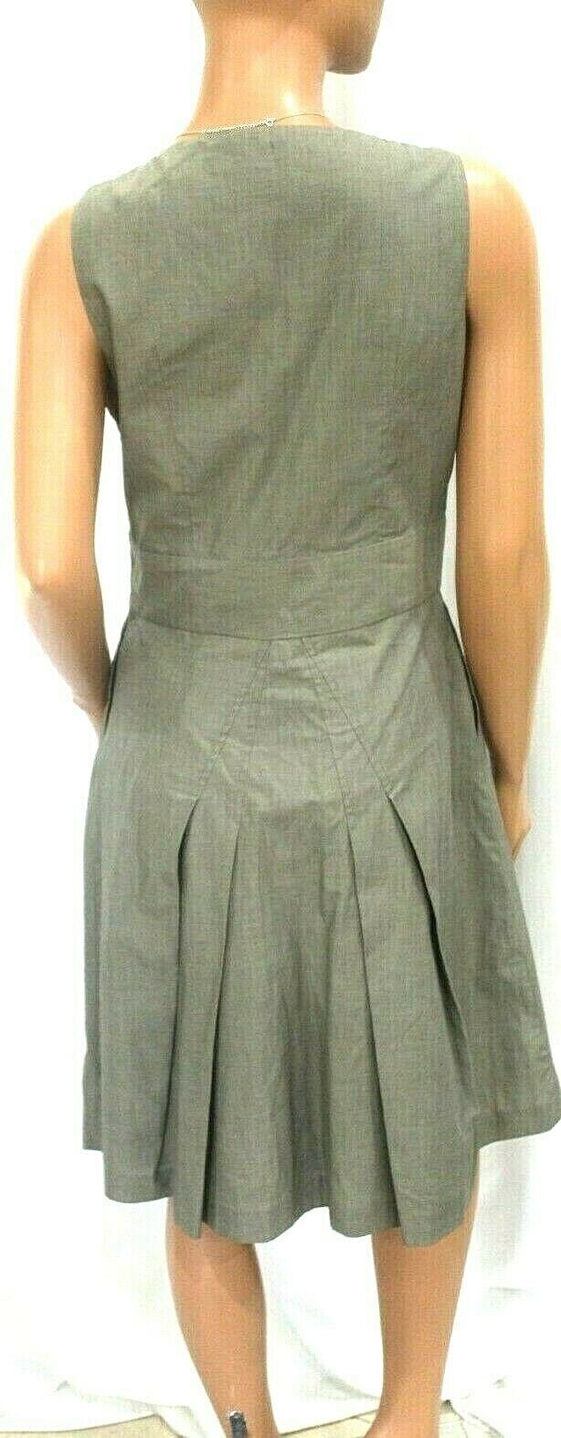 DUE PER DUE Women's Long Dress 100% Linen Full Lined Side Zipper Size 8