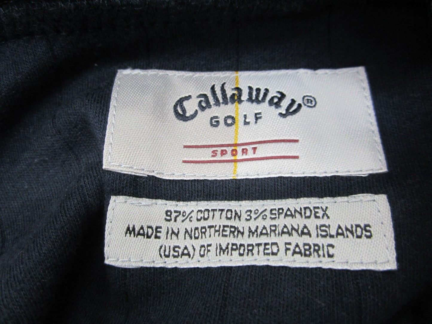 NICE Callaway Men's Golf Crew Neck Soft Cotton Thick Ribbed Shirt Size L