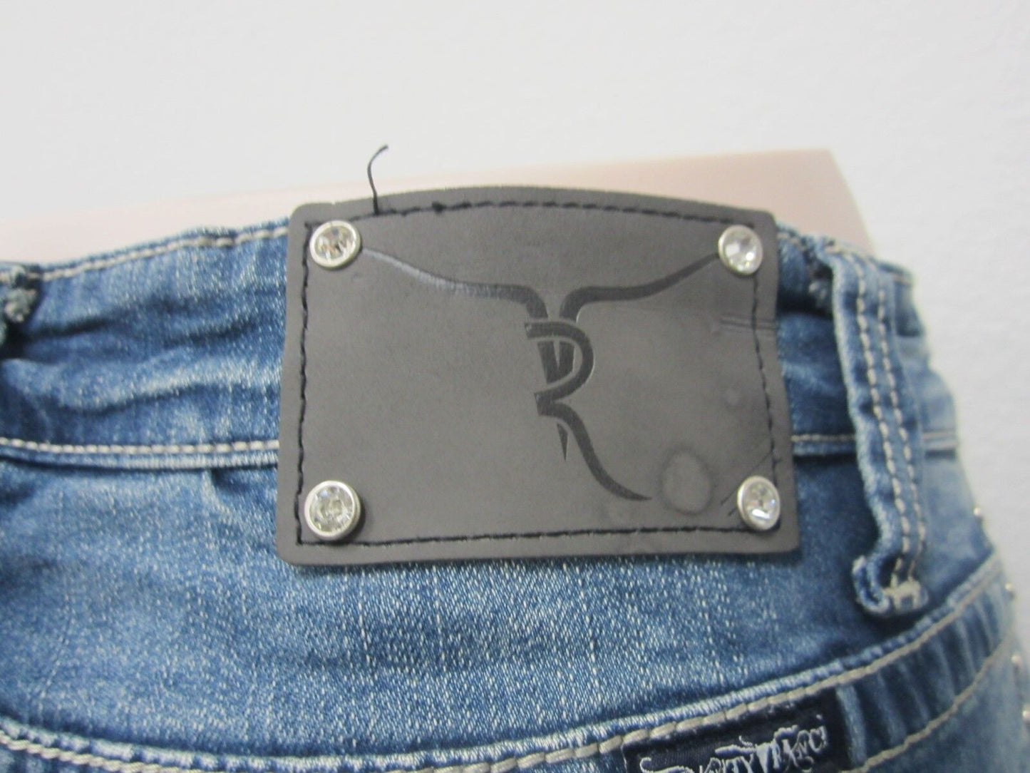 NWT Montana West Trinity Ranch Boot Cut Jeans BLING Western Jeans 35(17) X 34