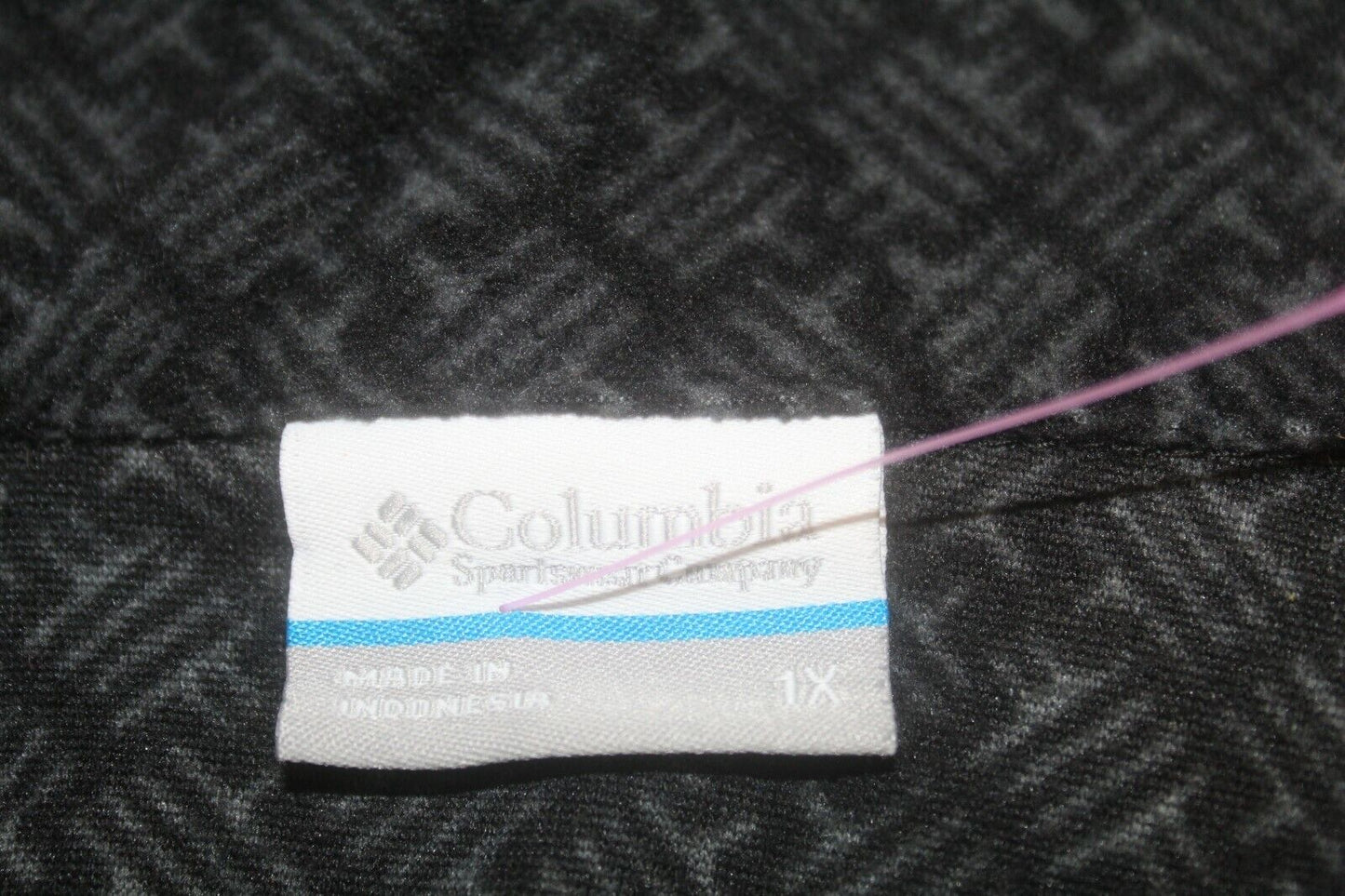 Columbia Women's Black/Gray Super Soft Fleece Sweater 1/4 Zip Up Jacket Sz 1X