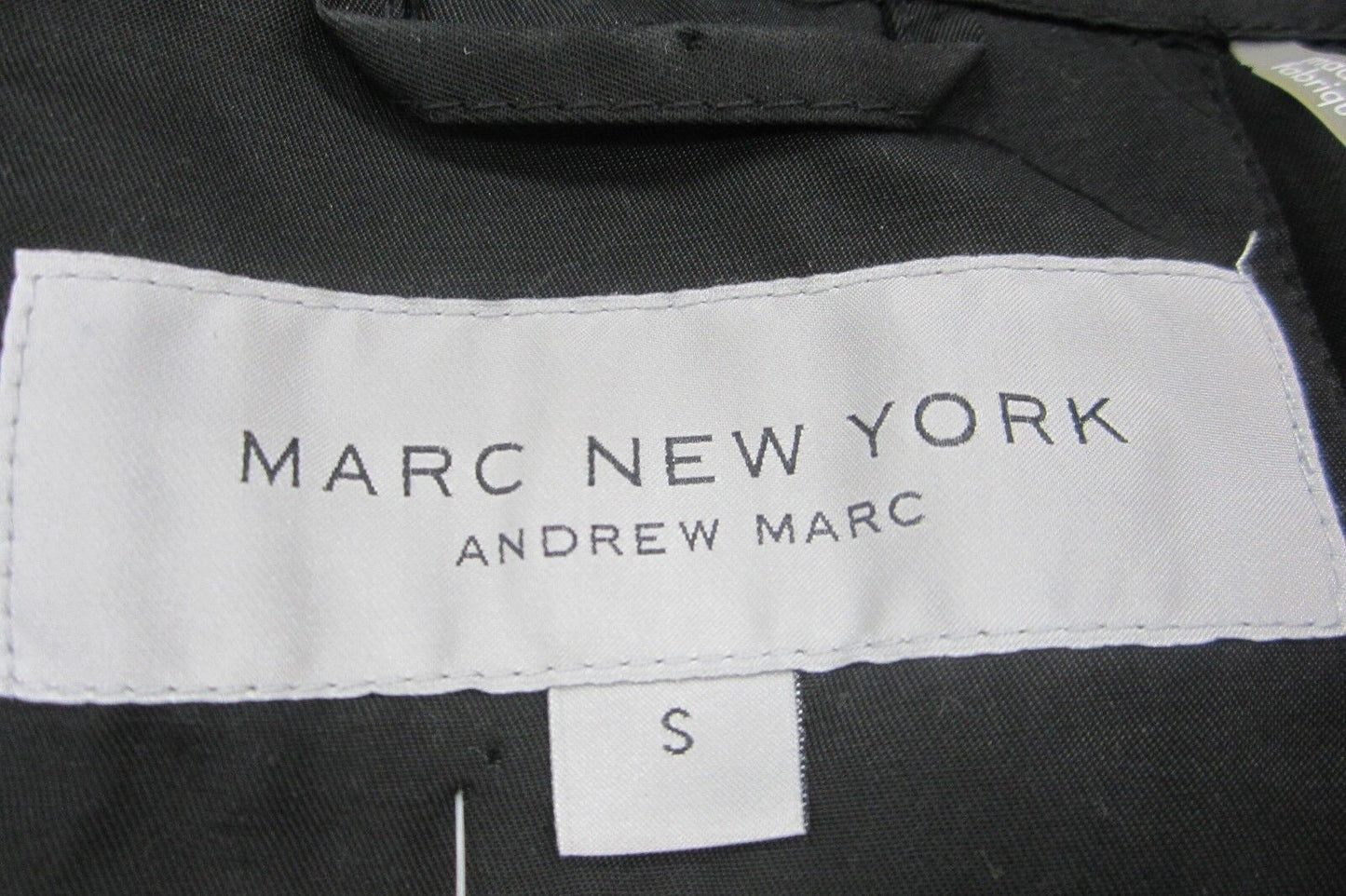 *NWT* $89 - MARC NEW YORK Andrew Marc  Women's Sexy Black Zip Up Coat Sz Small