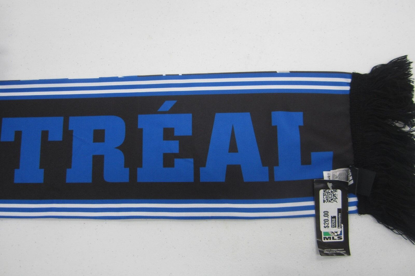 *NEW* Adidas MLS Montreal Impact Jacquard Scarf Soccer Blue Winter Sports Wear