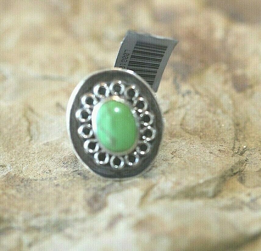 *VINTAGE* Taxco Sterling Silver 925 Mexico Green Turquoise Ring Size 7