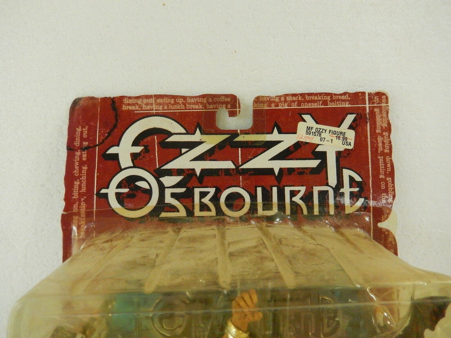 1999 McFarlane Toys Ozzy Osbourne Ultra-Action Figure w/ Diorama Headless Bats