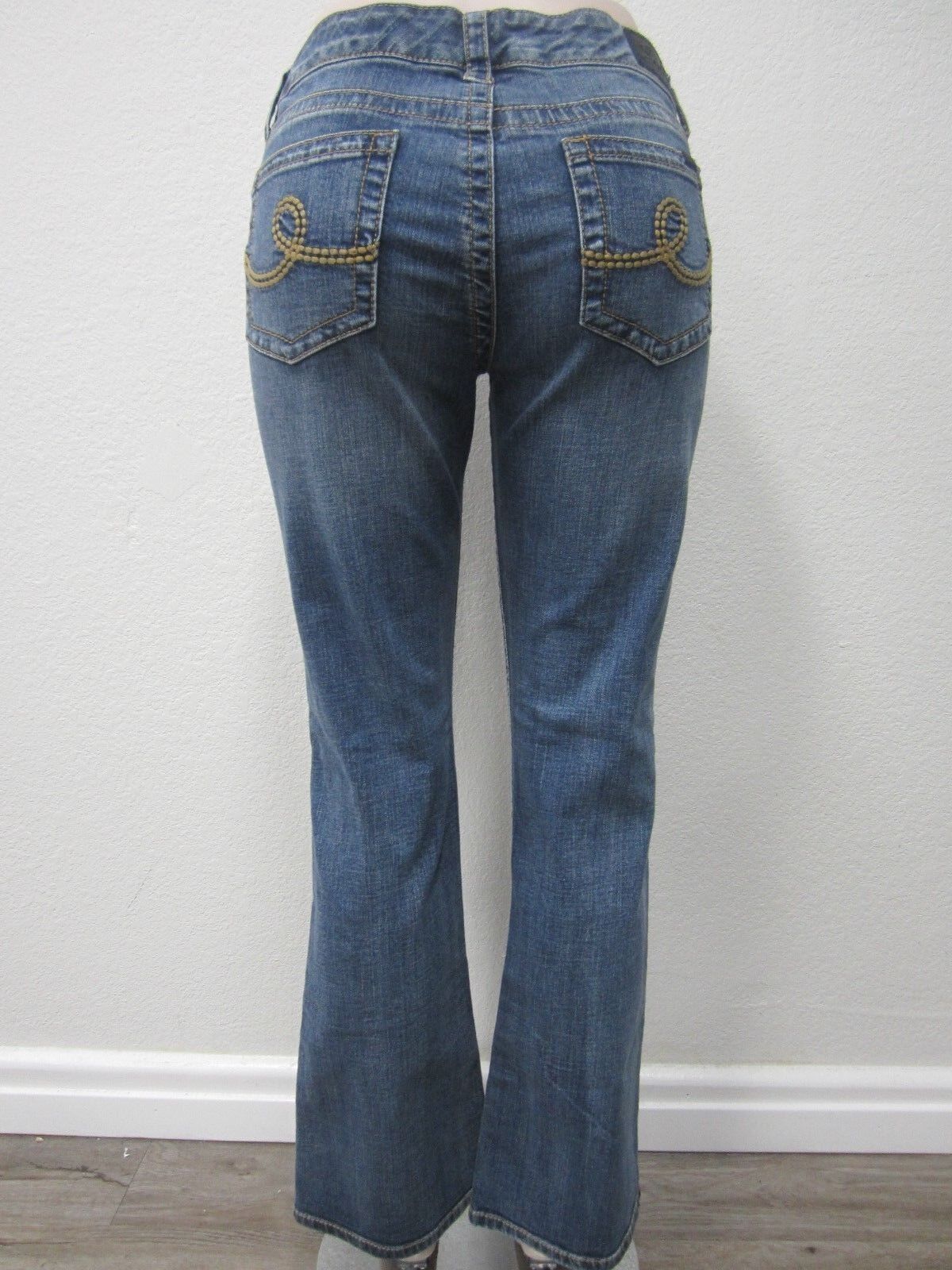 Seven 7 for all mankind women's ladies low rise boot cut jeans 12 x 31
