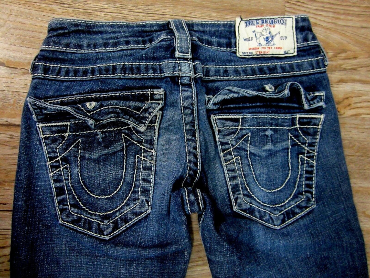 AUTHENTIC True Religion Skinny Size 24X32 Medium Dark Ladies Jeans WLFP