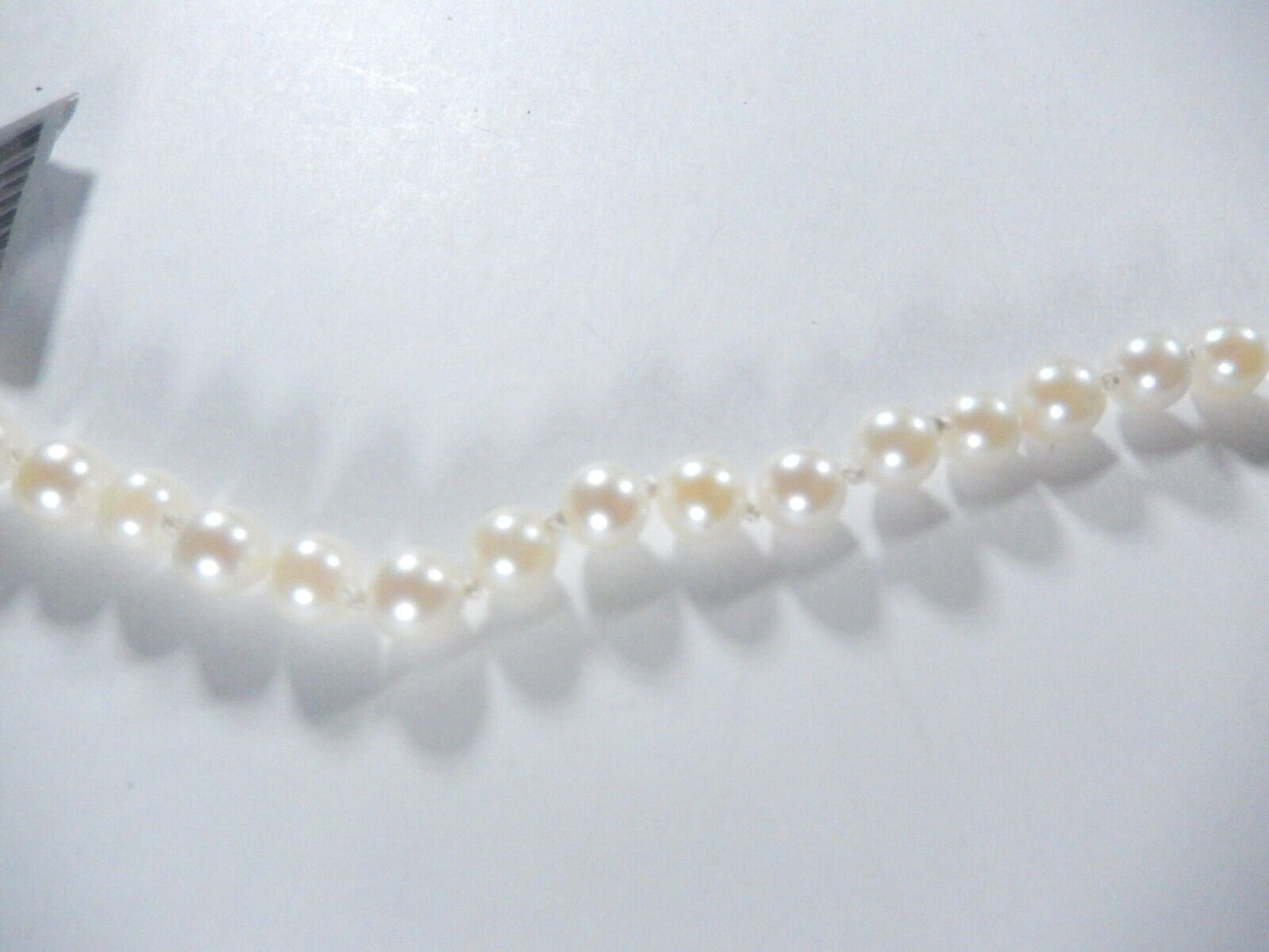 *RARE VINTAGE* - 14K Brogan Clasp 6.0mm Akoya Pearl Necklace 22"