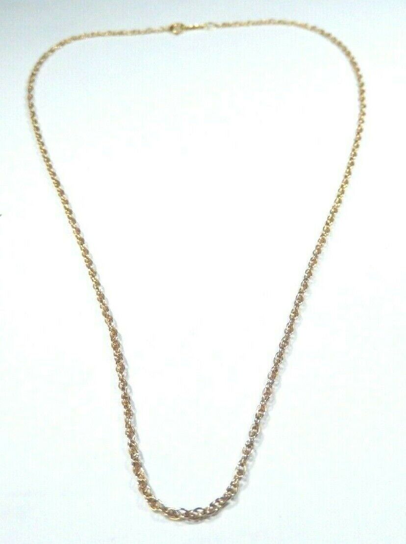 14k Solid Gold  1.25mm Pendant Chain/Necklace 16"