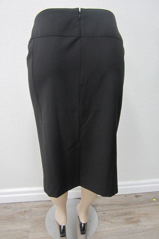NWT Worthington Women’s Black Straight Skirt  Zipper Fully Lined Siz 24W x 24" L