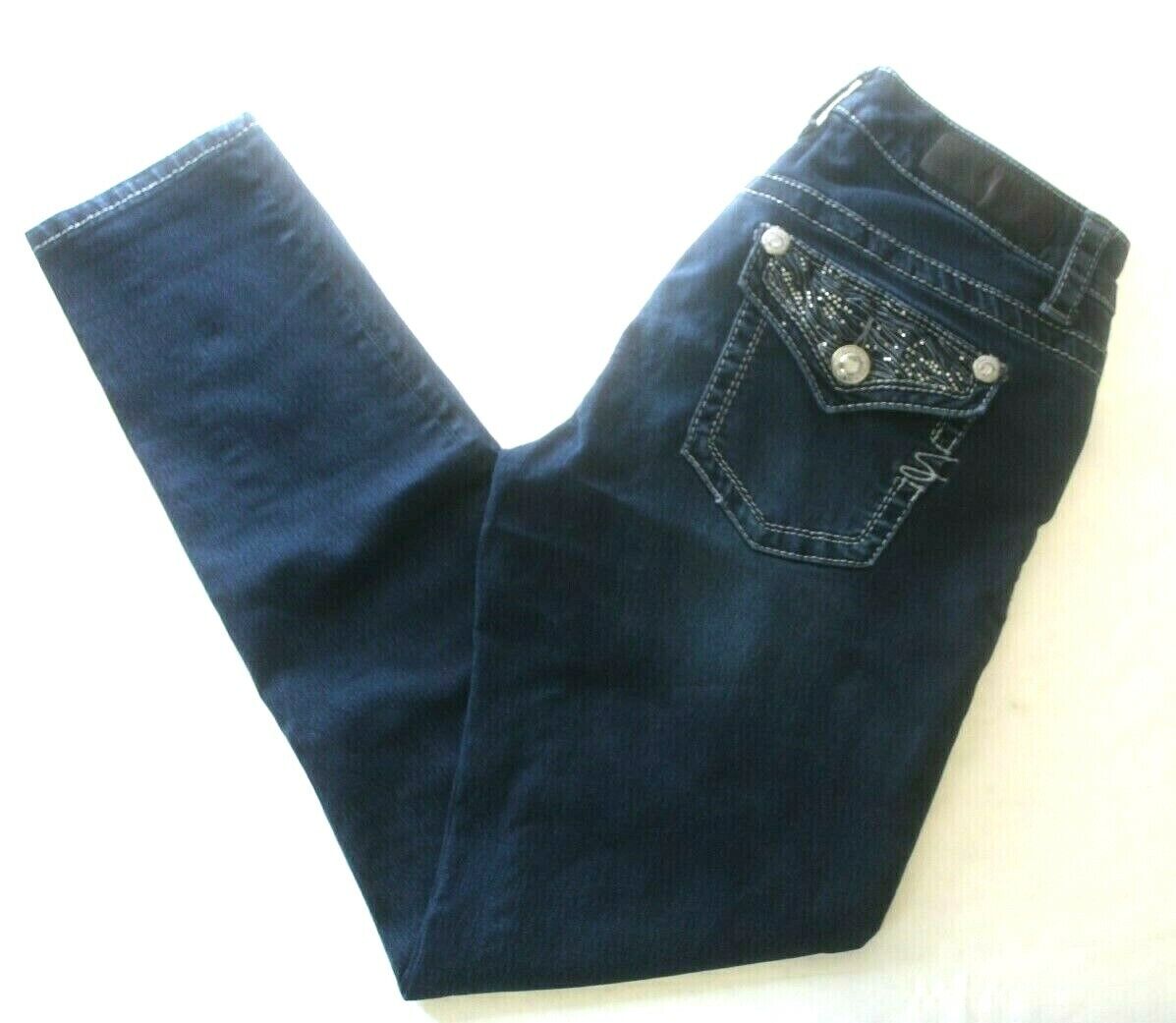 *MINT*  Seven7 Embellished  Slimming Stretch Skinny Jeans Women Sz W29 x L29
