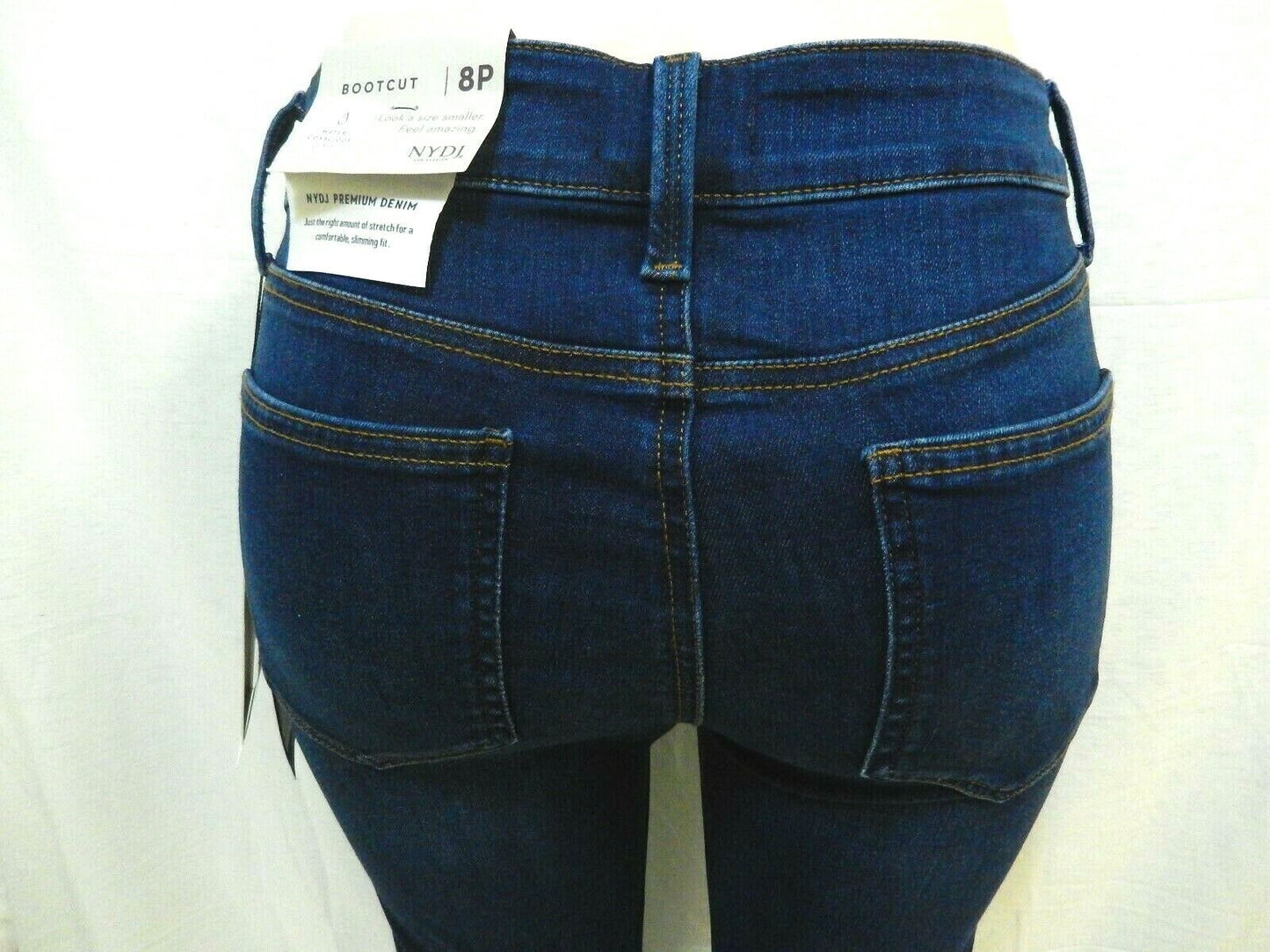 NWT $109 NYDJ Barbara Bootcut Jeans with Premium Denim Lift Tuck Size 8P x 29"