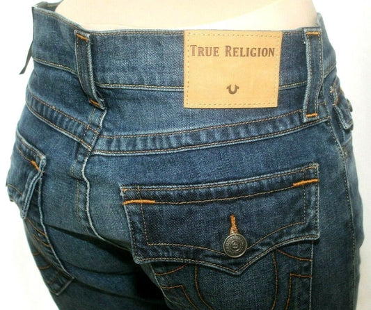 *NWT* True Religion Mens Geno Relaxed Slim Jeans W/ Back Flap Pockets W32 x L32