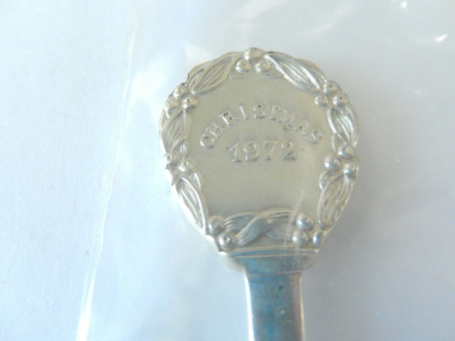 *SEALED*  Gorham Sterling Silver 1972 Enamel Christmas Spoon Limited Edition