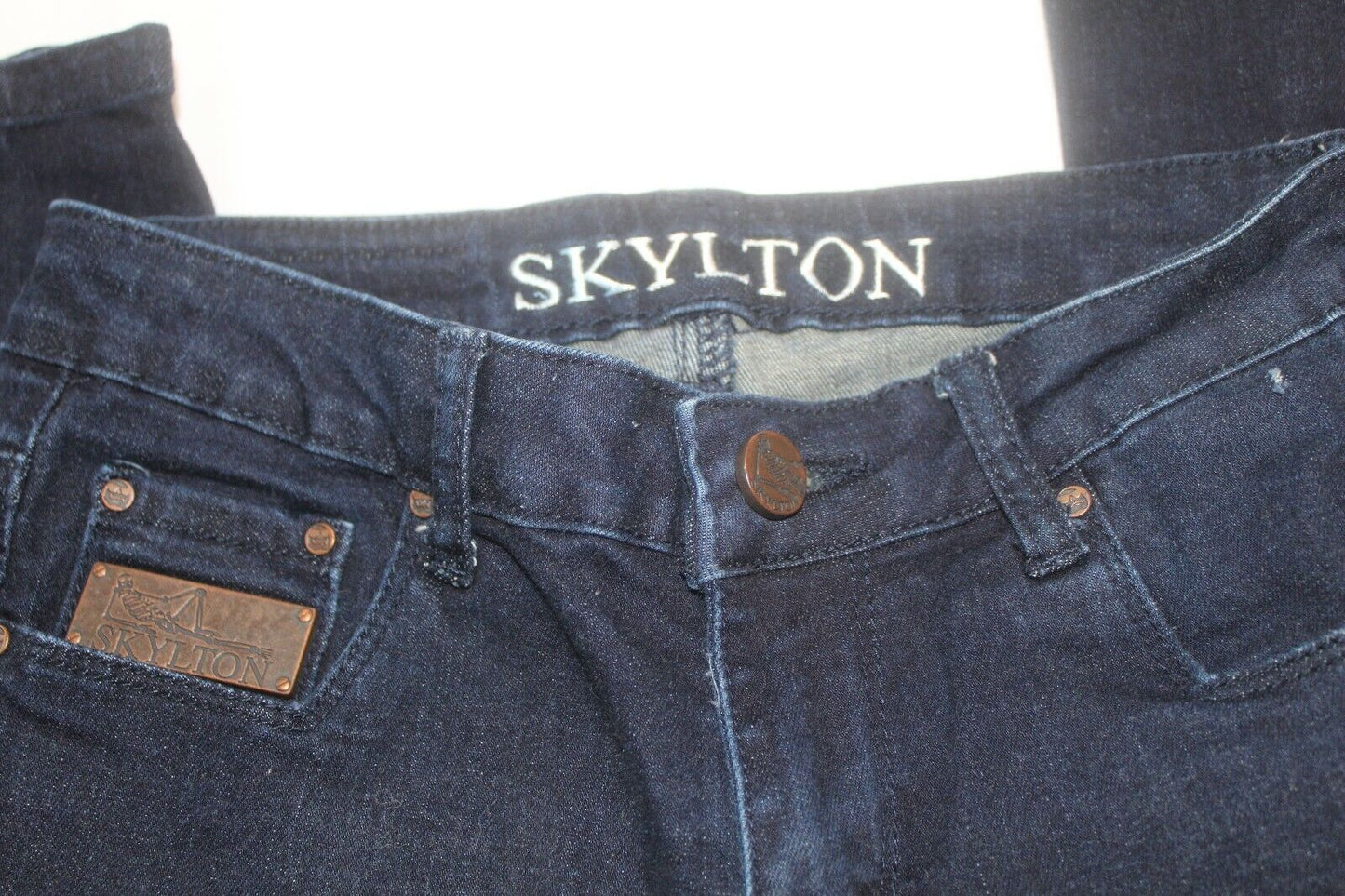 *NEW* Skylton Womens Jeans Slim Fit Low Rise Boot Cut Designed In France Sz25x33