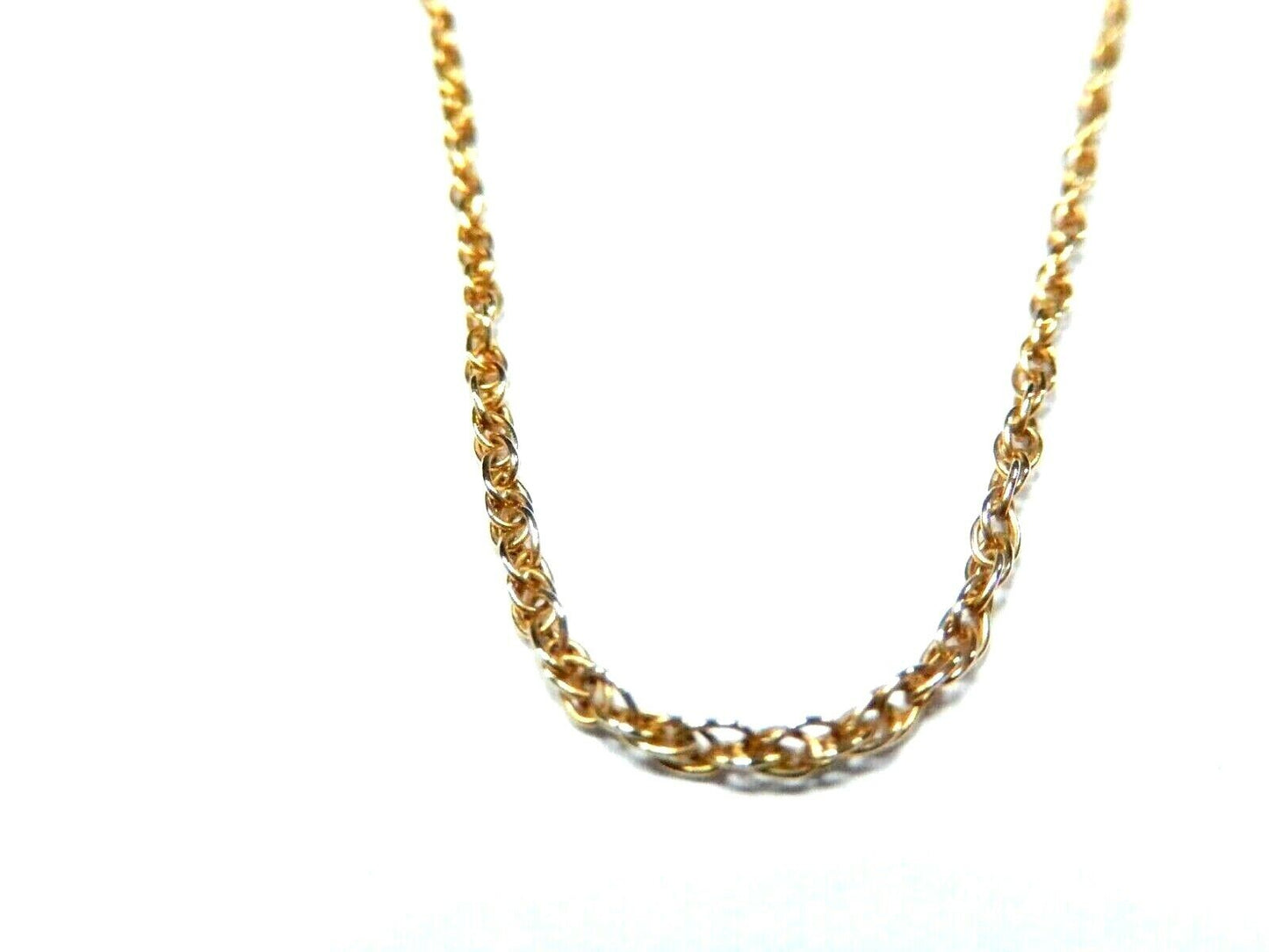 14k Solid Gold  1.25mm Pendant Chain/Necklace 16"