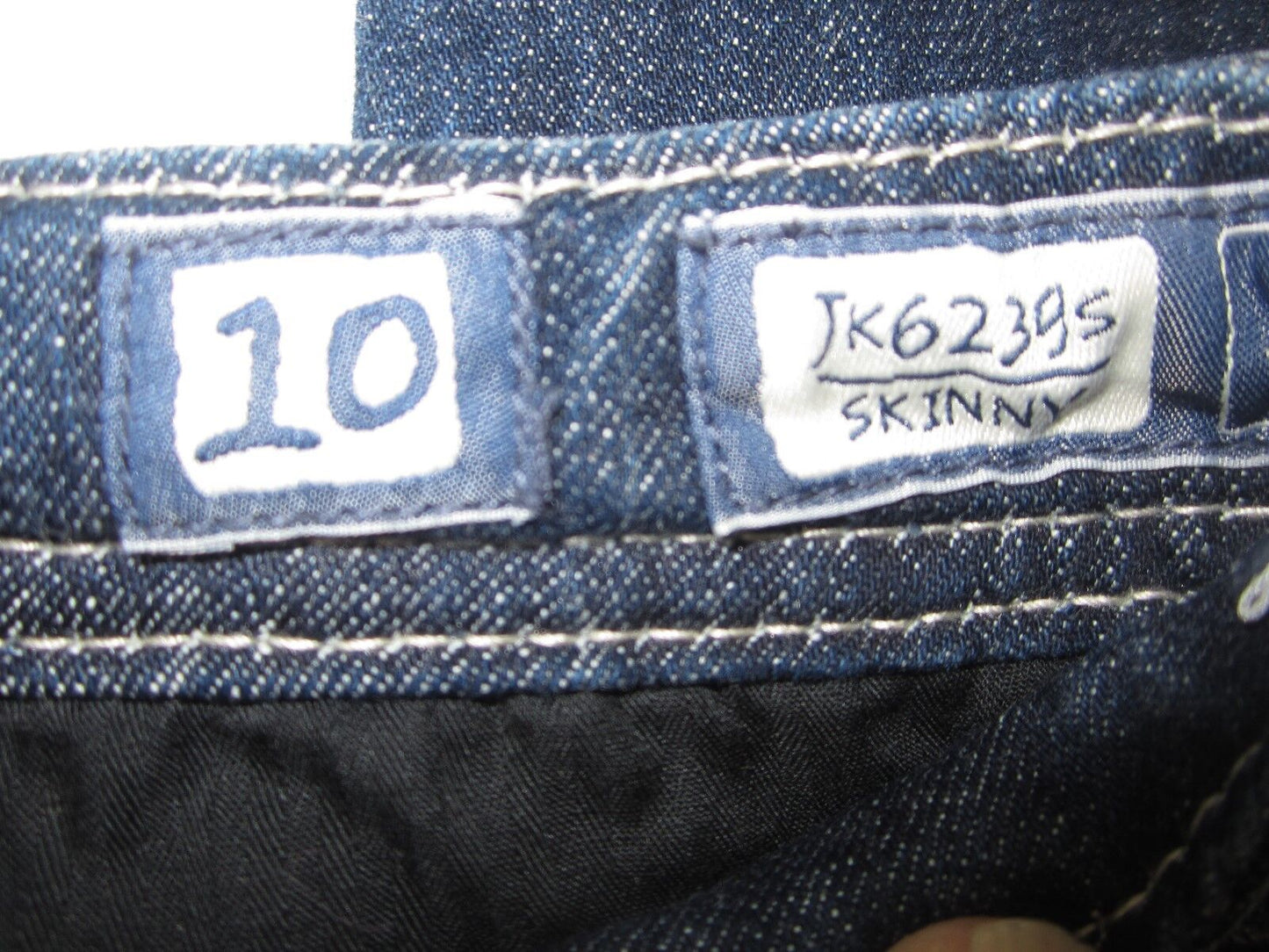 NWOT Miss Me Girls JK623GS Skinny Dark Blue Wash Flap Pocket Size 10 x 27