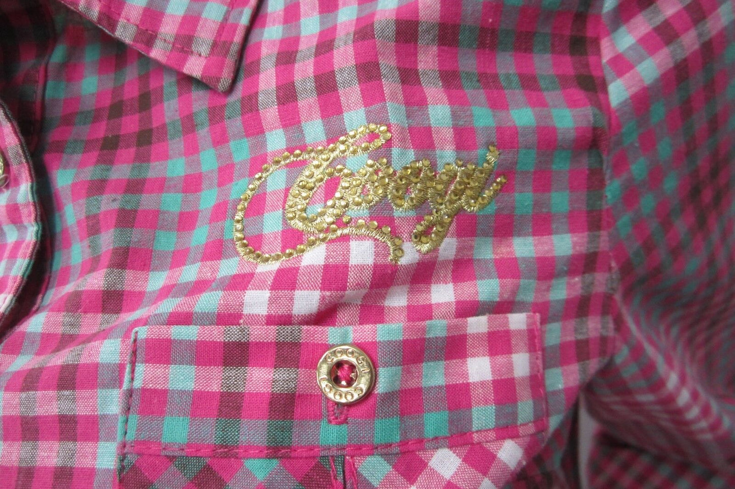 VERY NICE  WOMEN'S AUTHENTIC COOGI BUTTON DOWN SHIRT SIZE LARGE