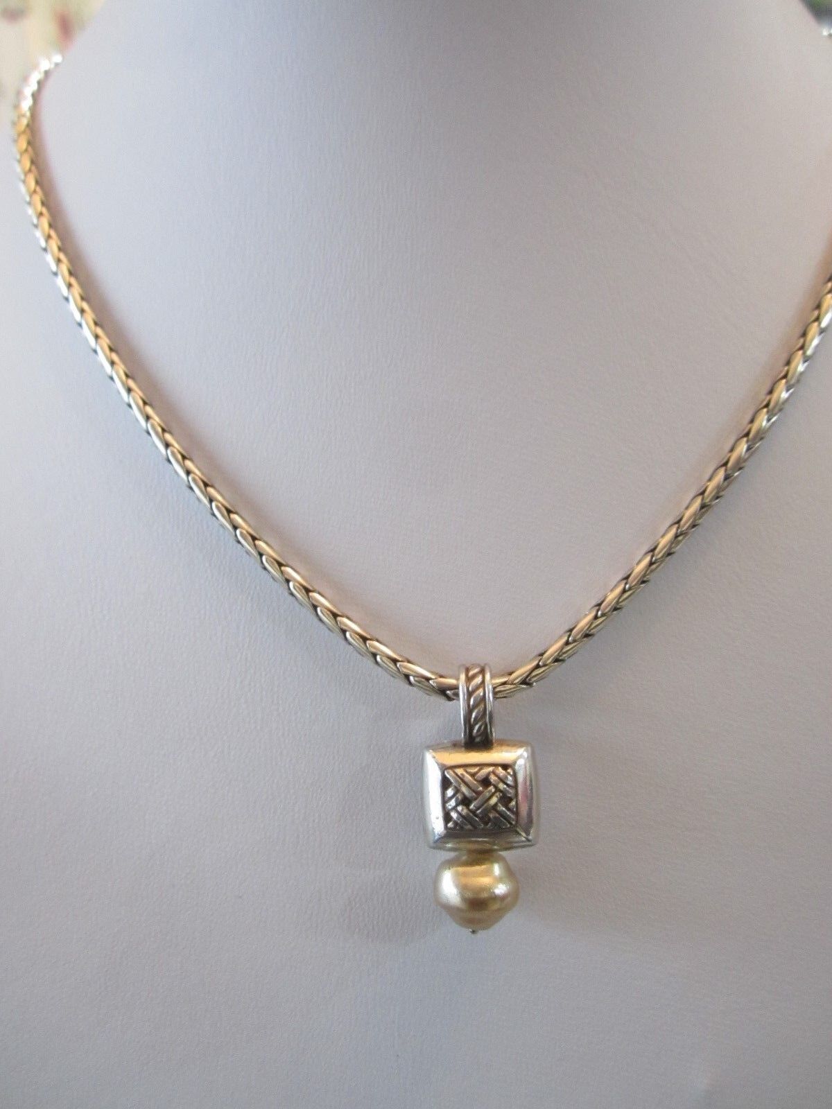 RETIRED Brighton 16"-18" Pearl Necklace