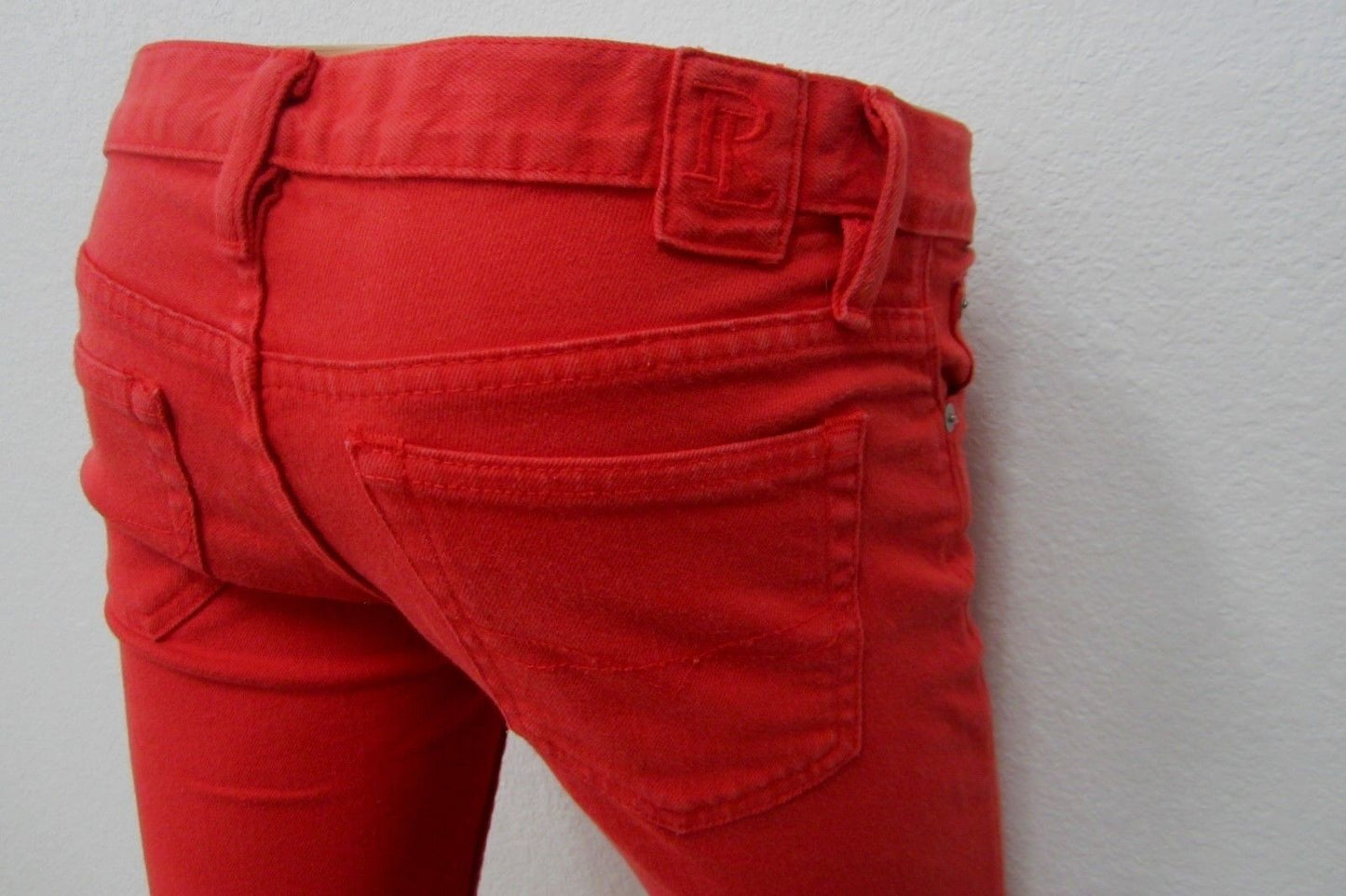 Ralph Lauren Sport Womens Red Skinny Leg Jeans  Pants Blue Label Sz W25 x L33