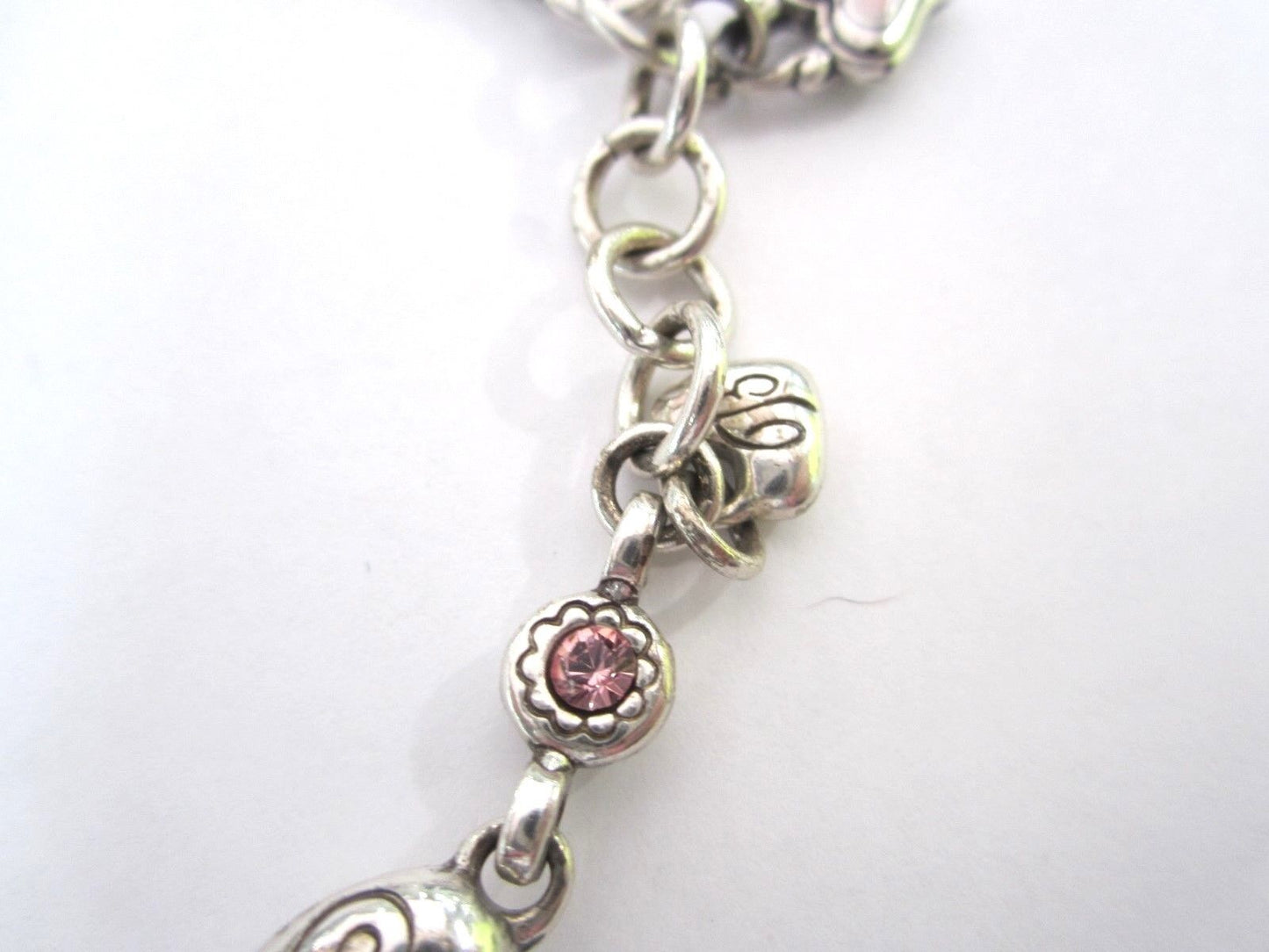 RETIRED Brighton Power of Pink Breast Cancer Awareness Charm Bracelet