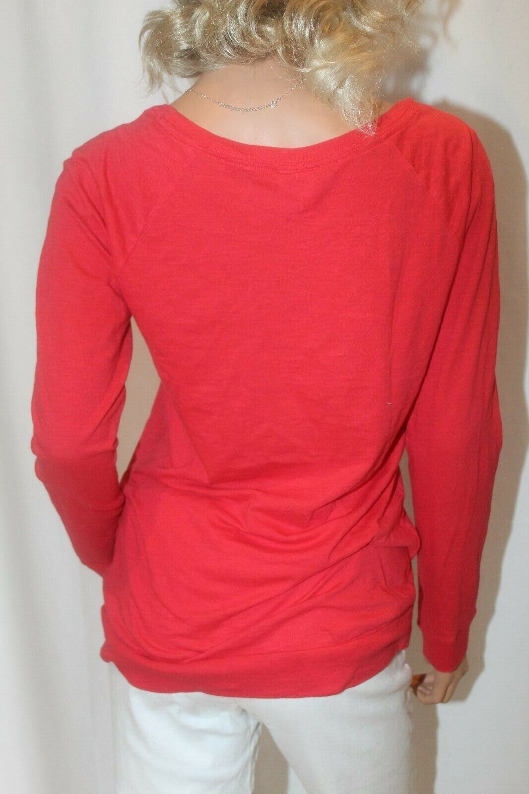 *NWOT* Victoria Secret Pink Large Long Sleeve Red  Shirt Size XS